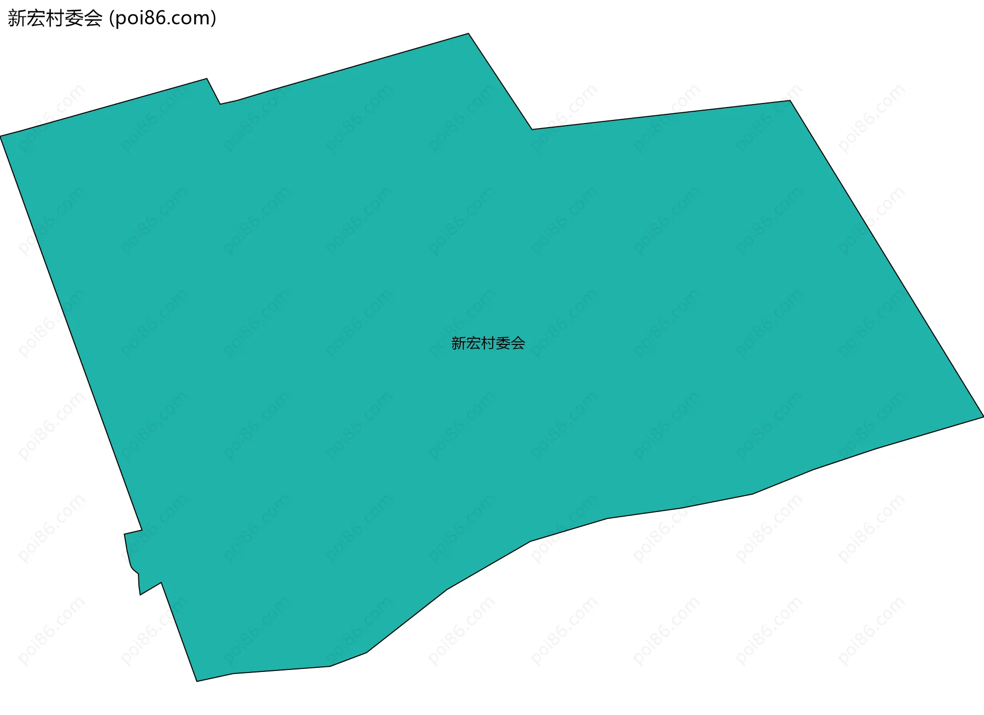新宏村委会边界地图