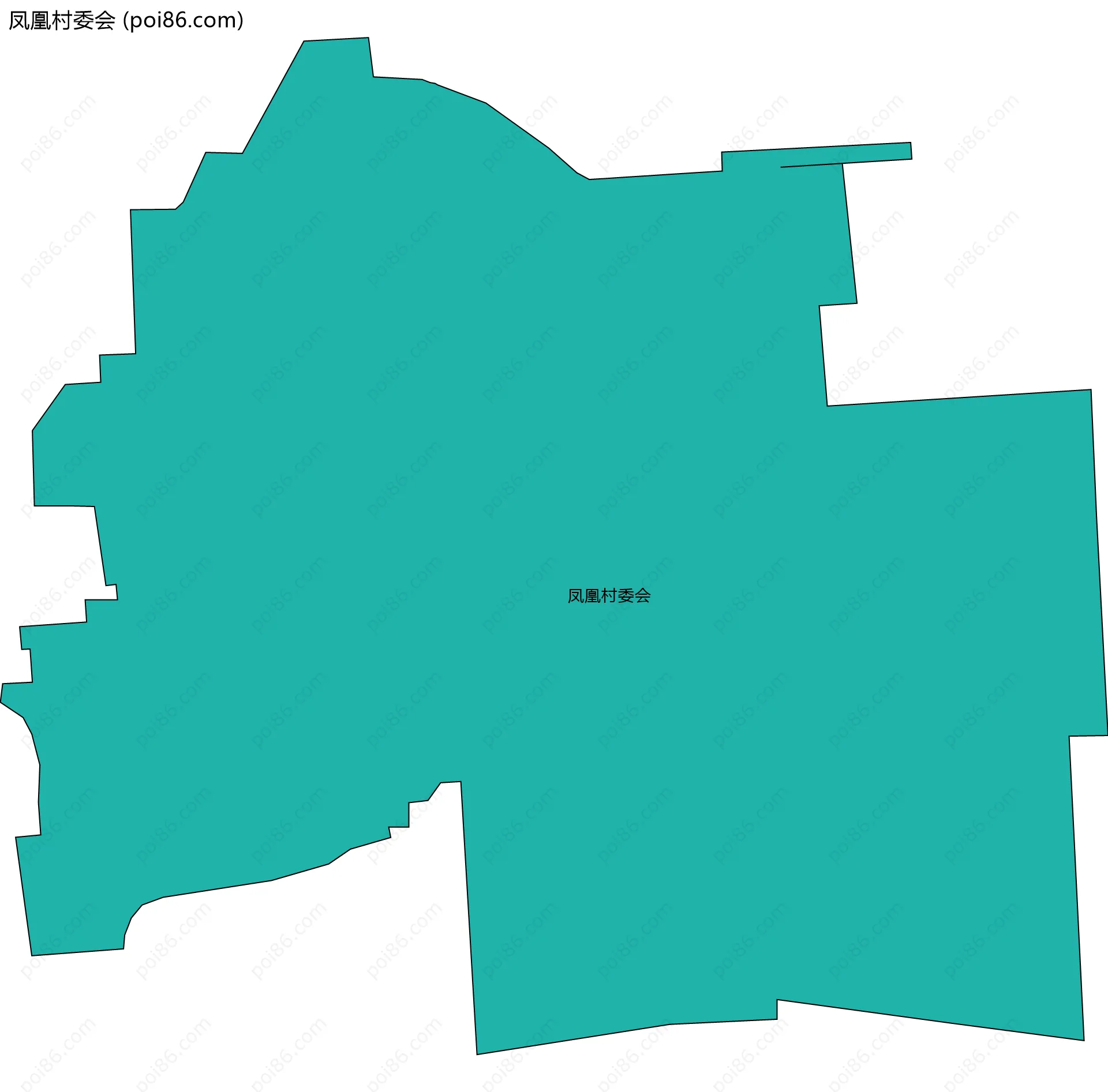 凤凰村委会边界地图