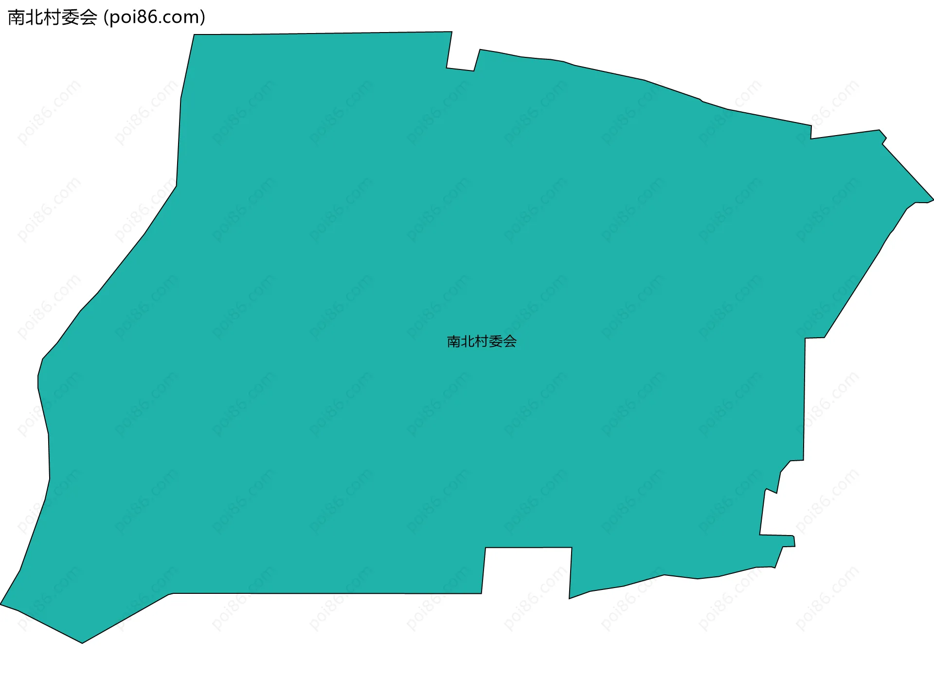 南北村委会边界地图