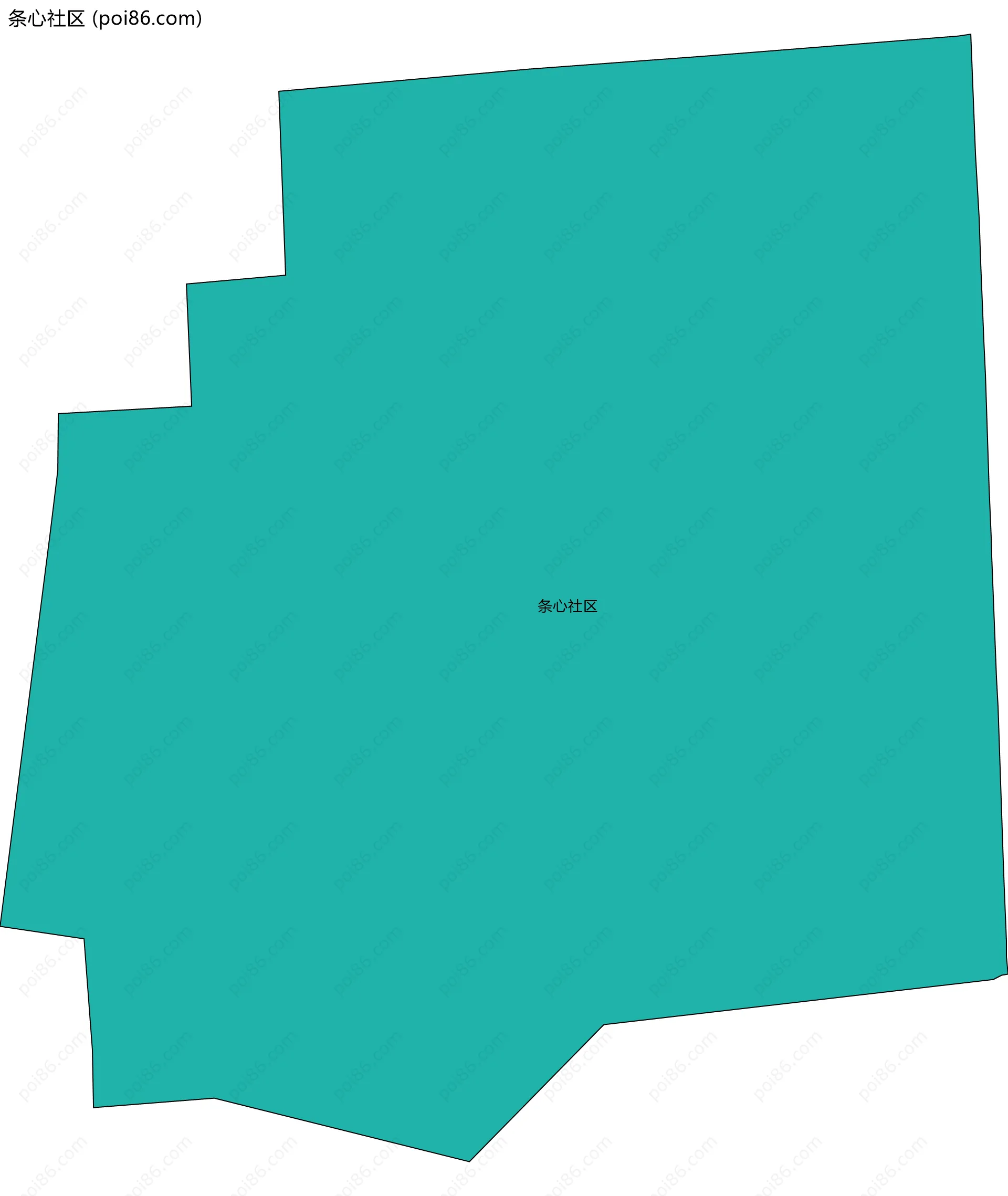 条心社区边界地图