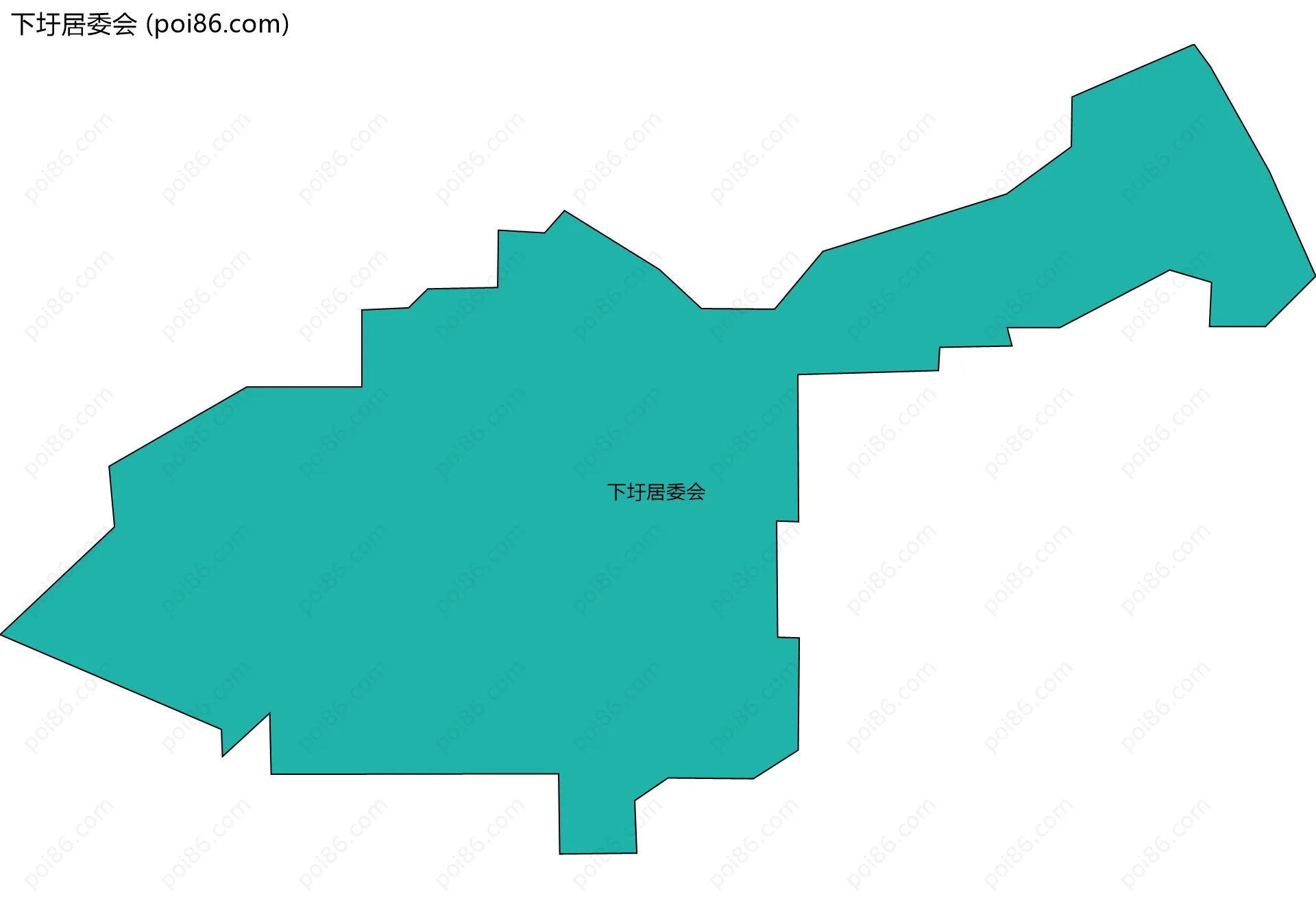 下圩居委会边界地图