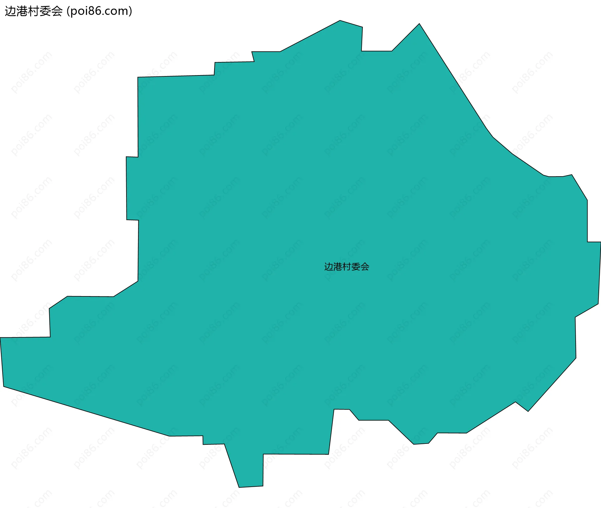 边港村委会边界地图