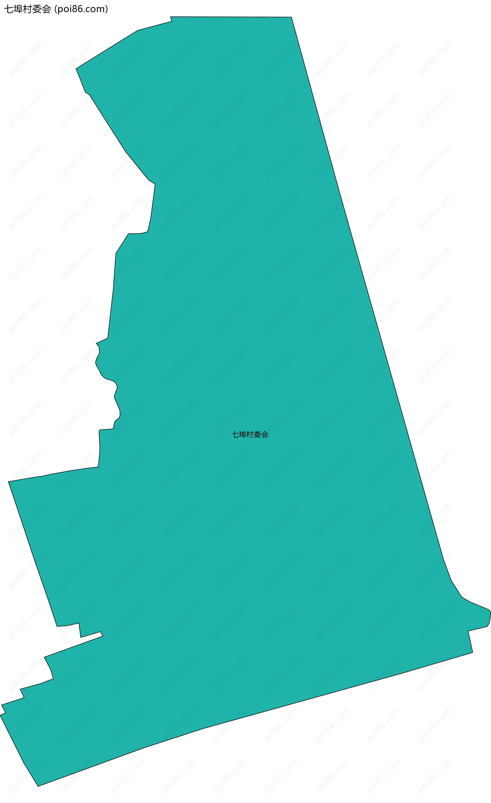 七埠村委会边界地图