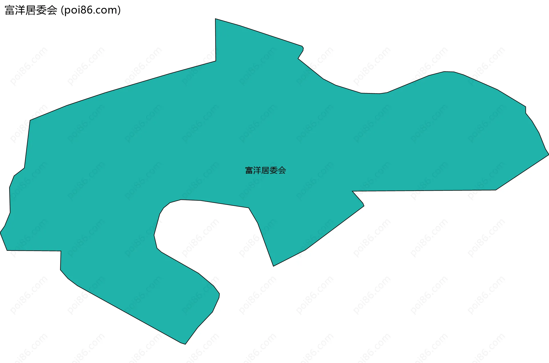 富洋居委会边界地图