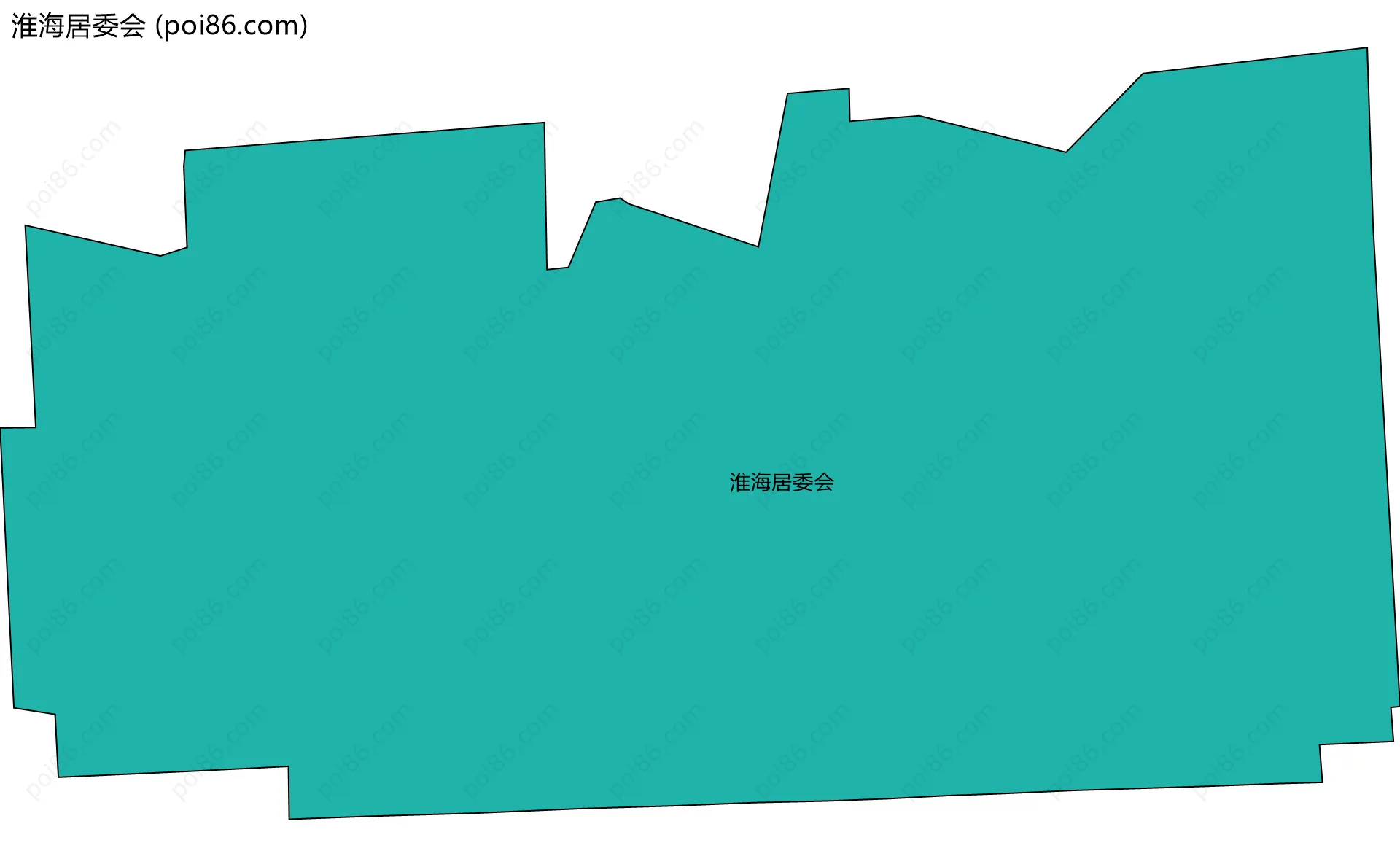 淮海居委会边界地图