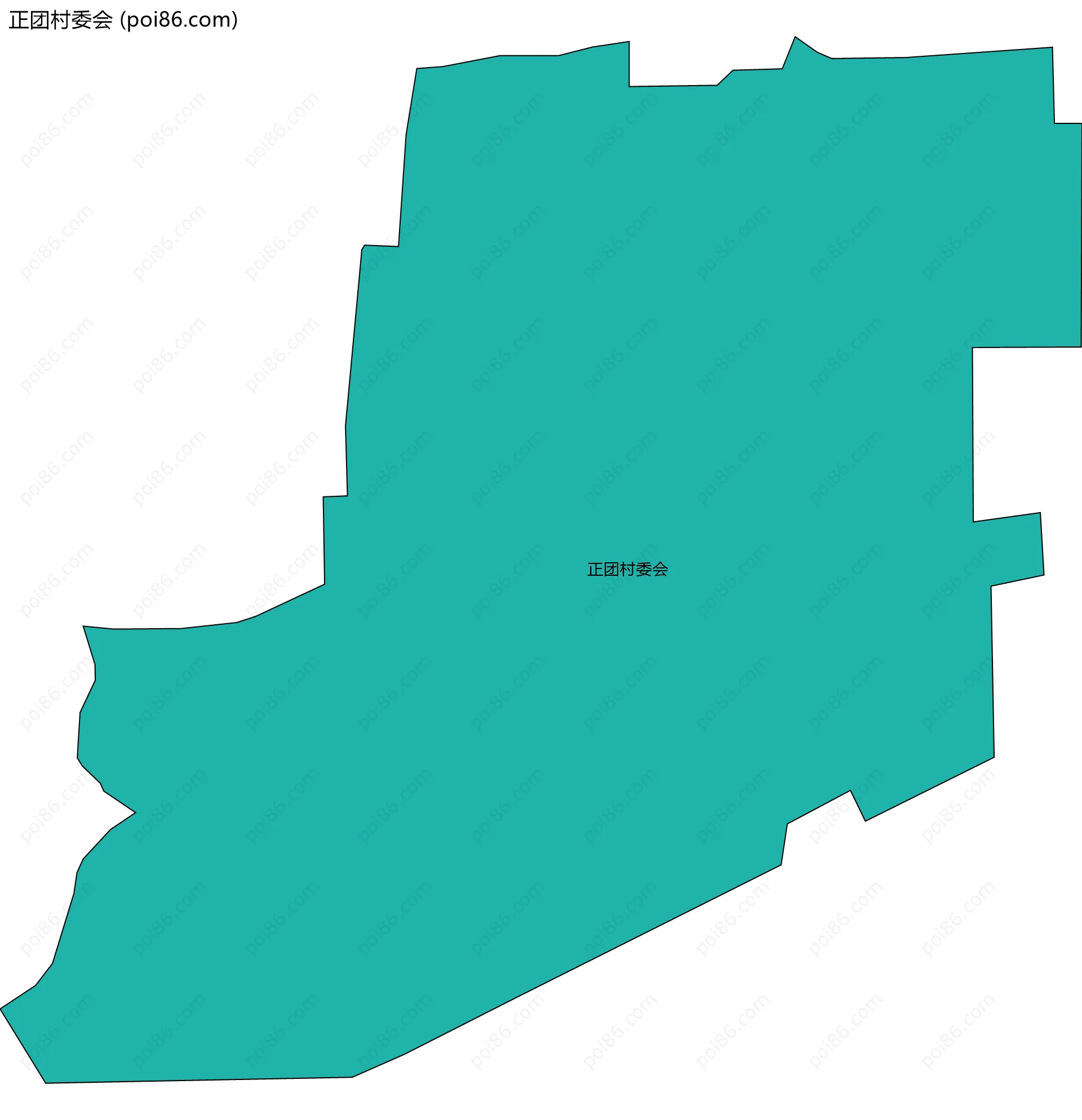 正团村委会边界地图