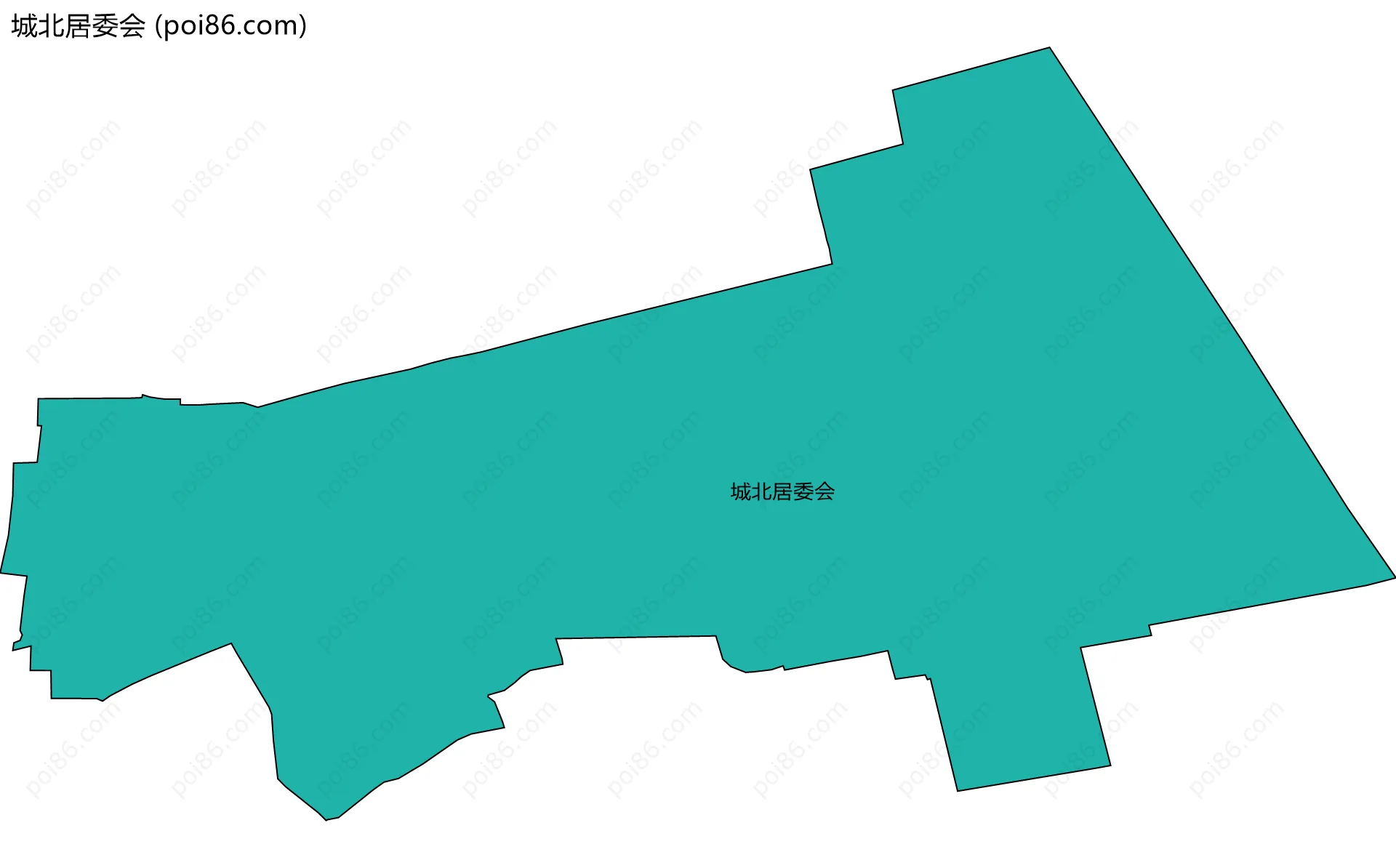 城北居委会边界地图