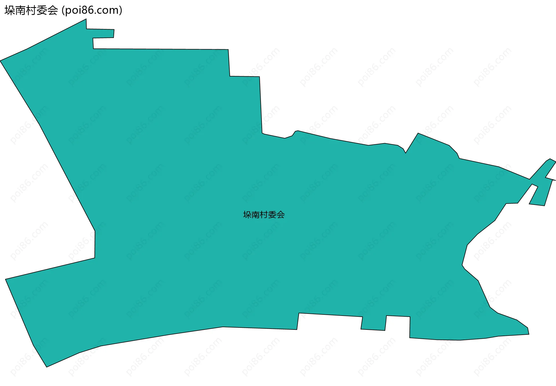 垛南村委会边界地图