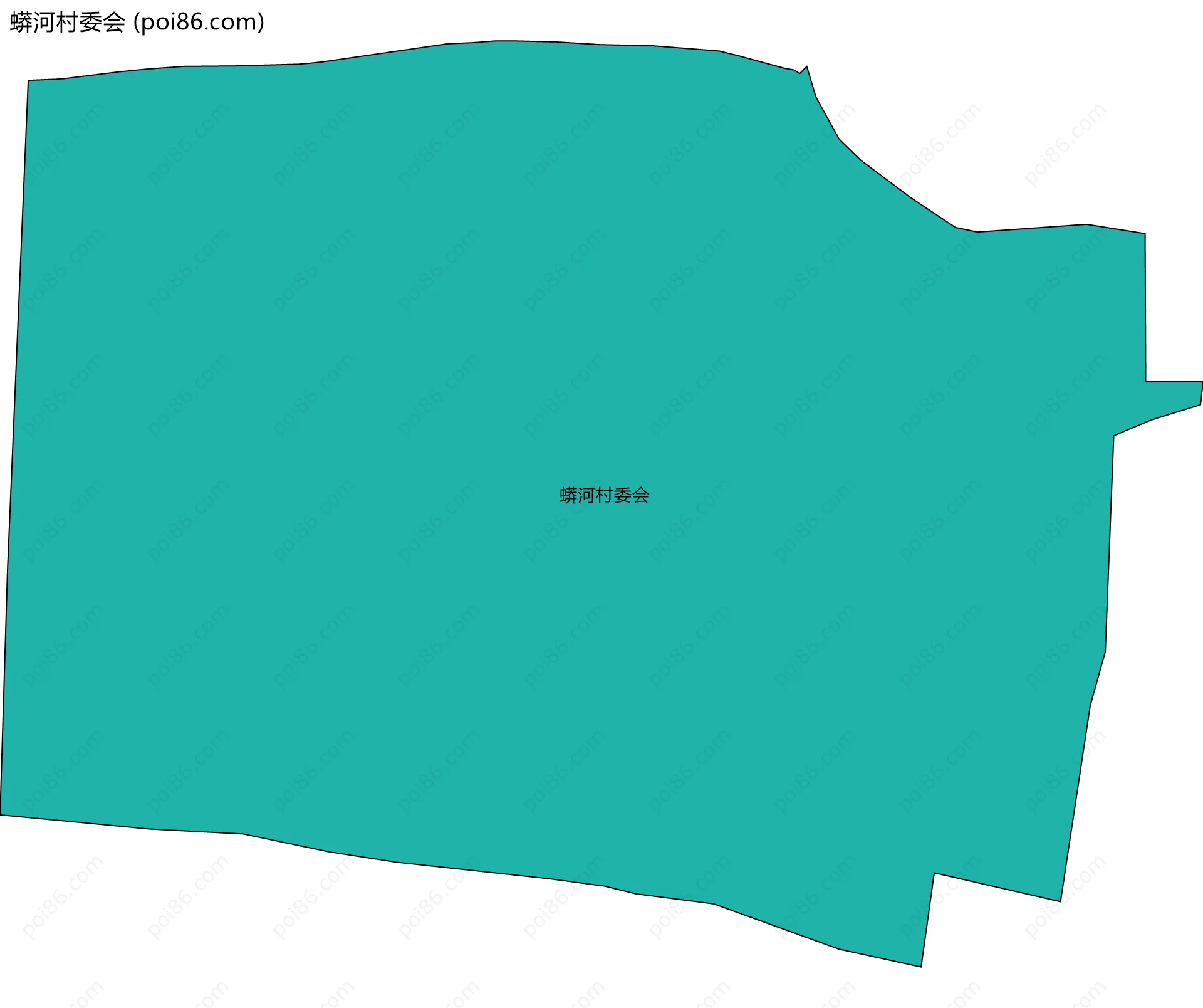 蟒河村委会边界地图