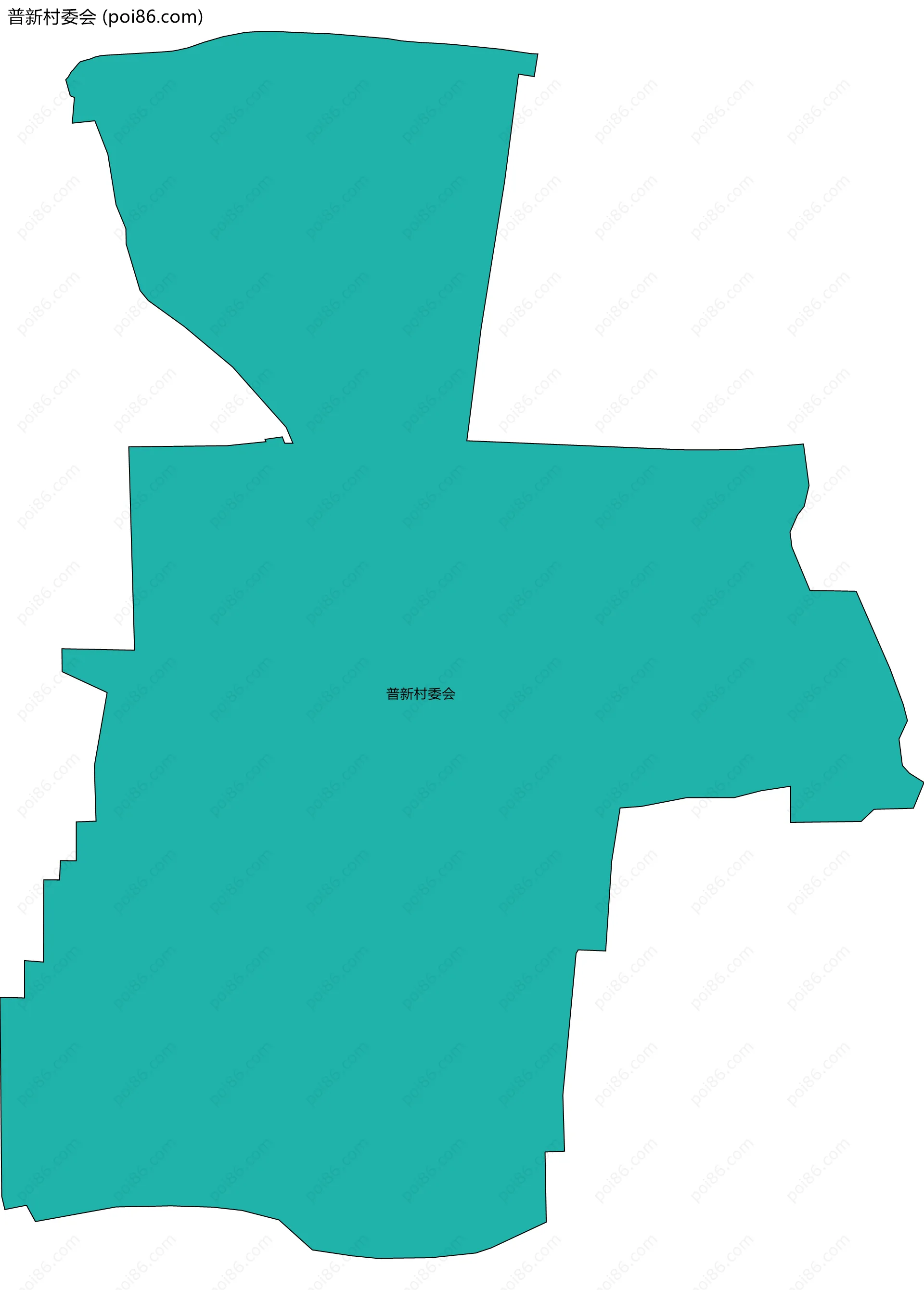 普新村委会边界地图