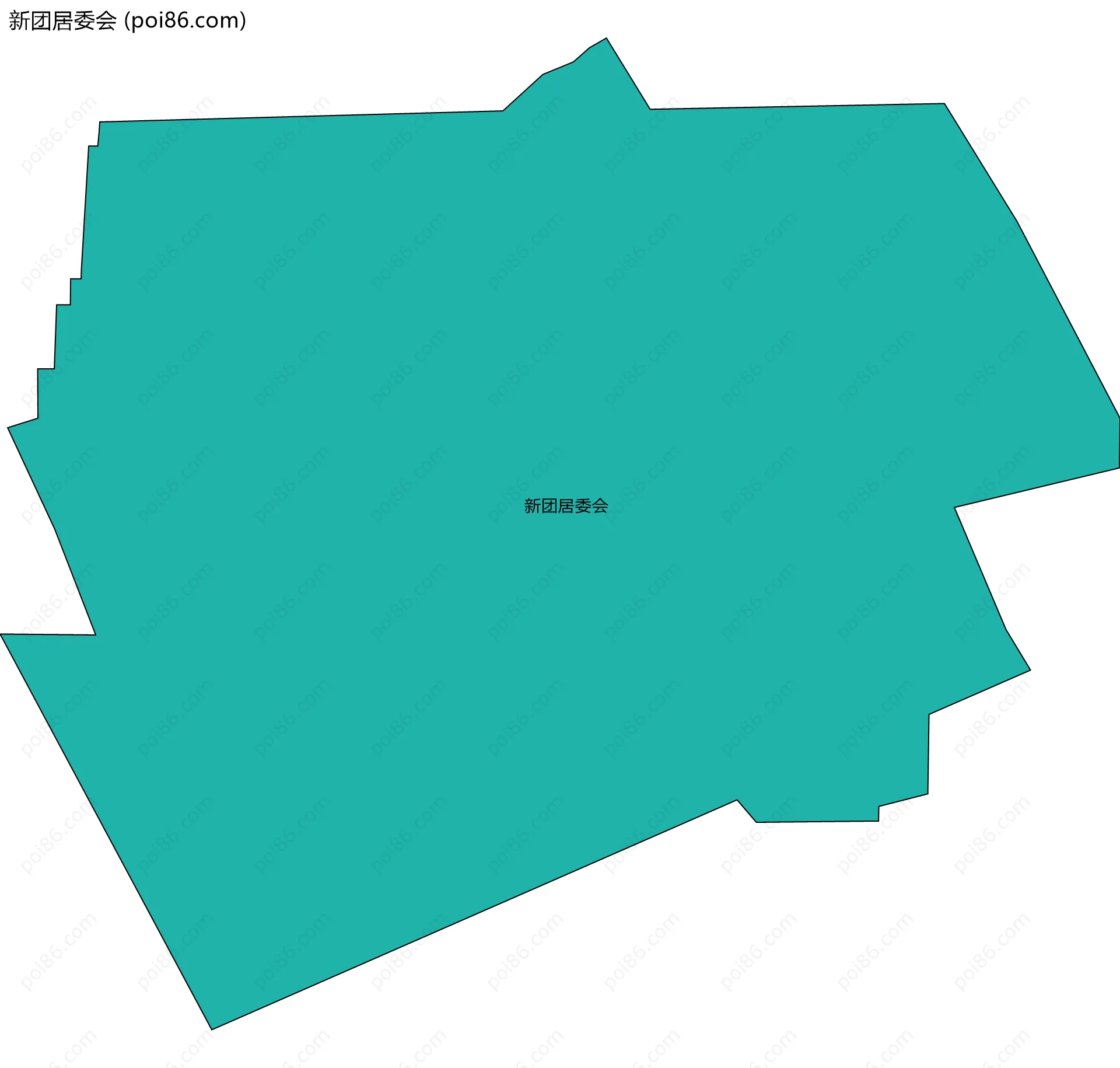 新团居委会边界地图