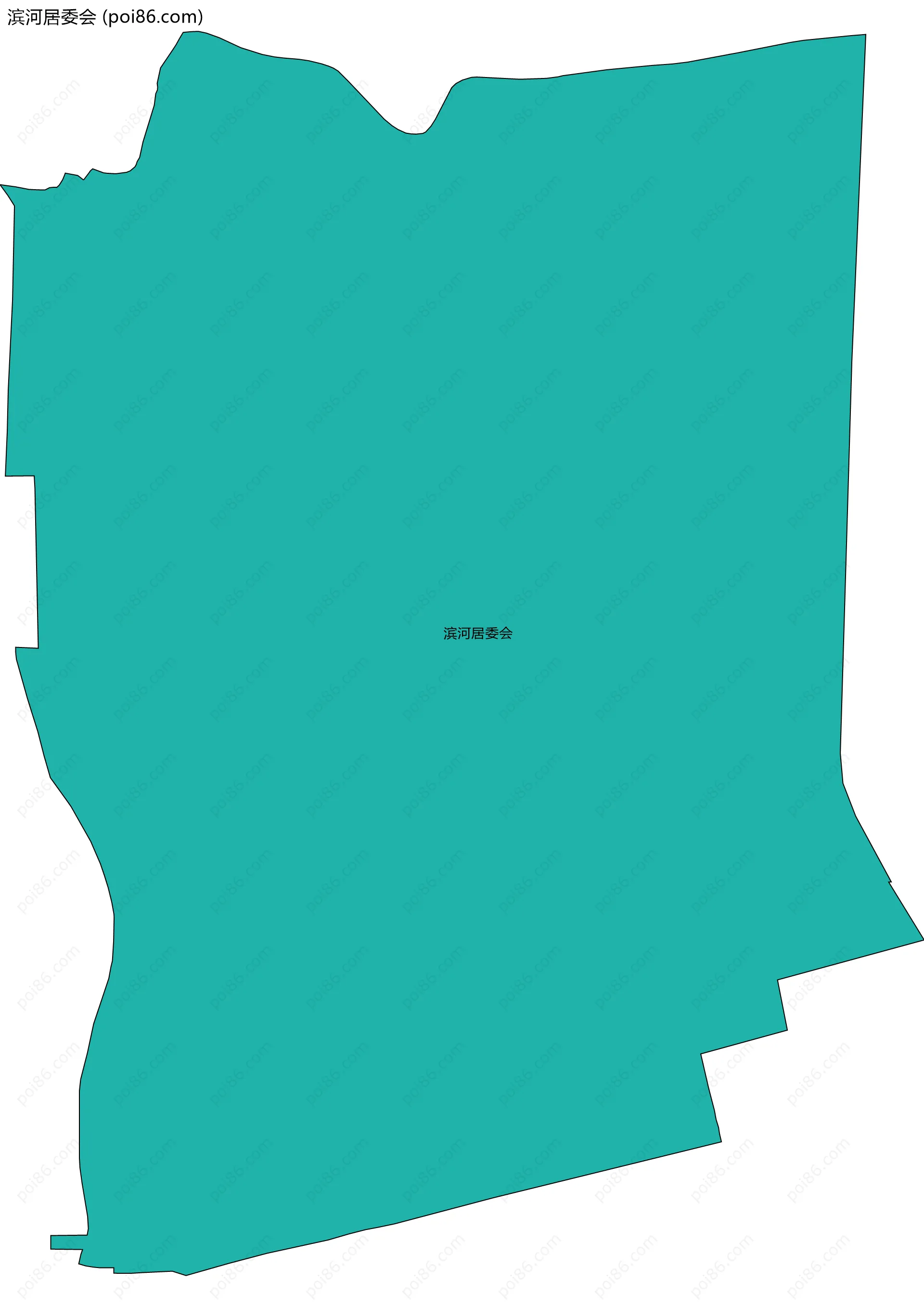 滨河居委会边界地图