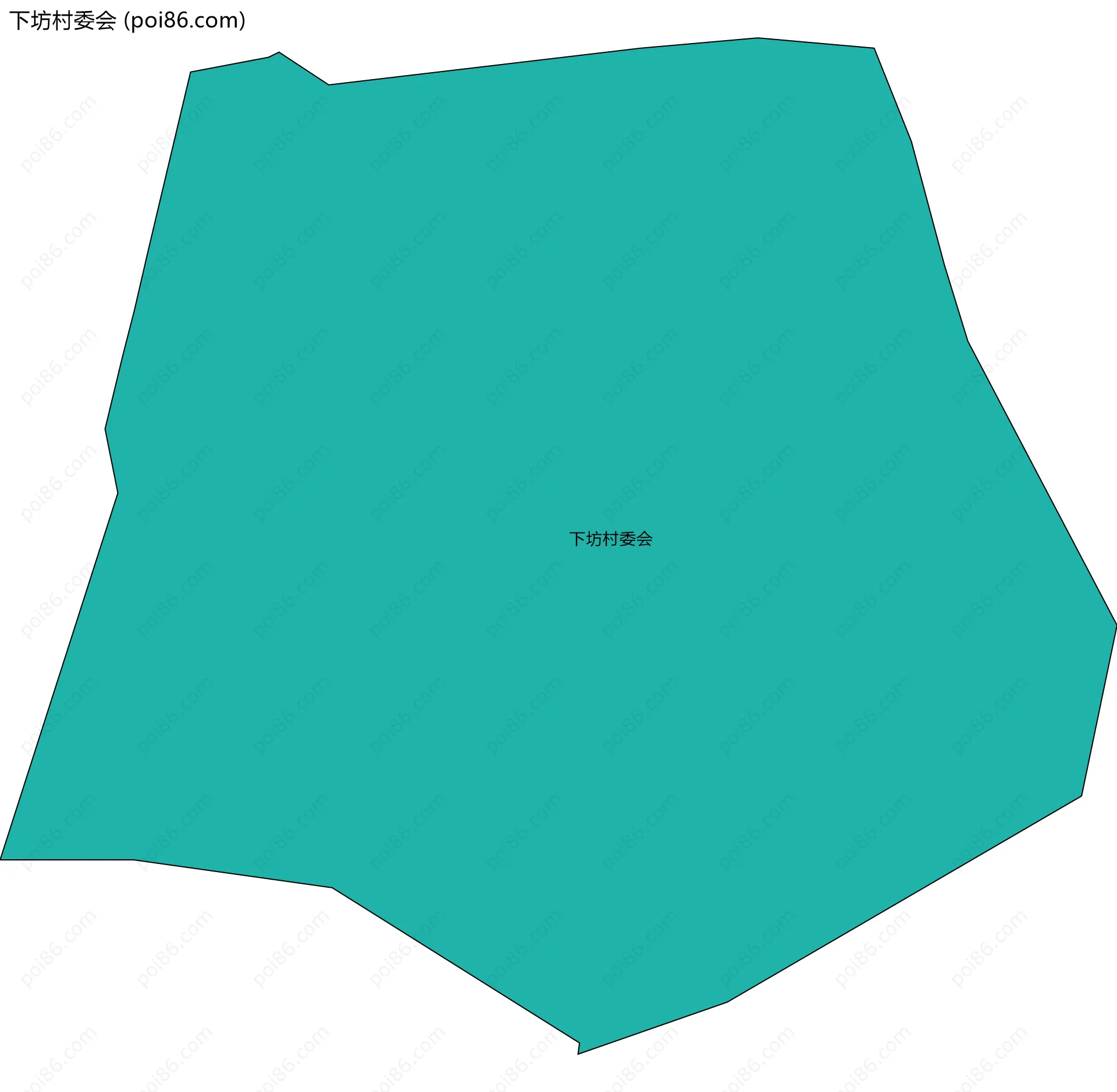下坊村委会边界地图