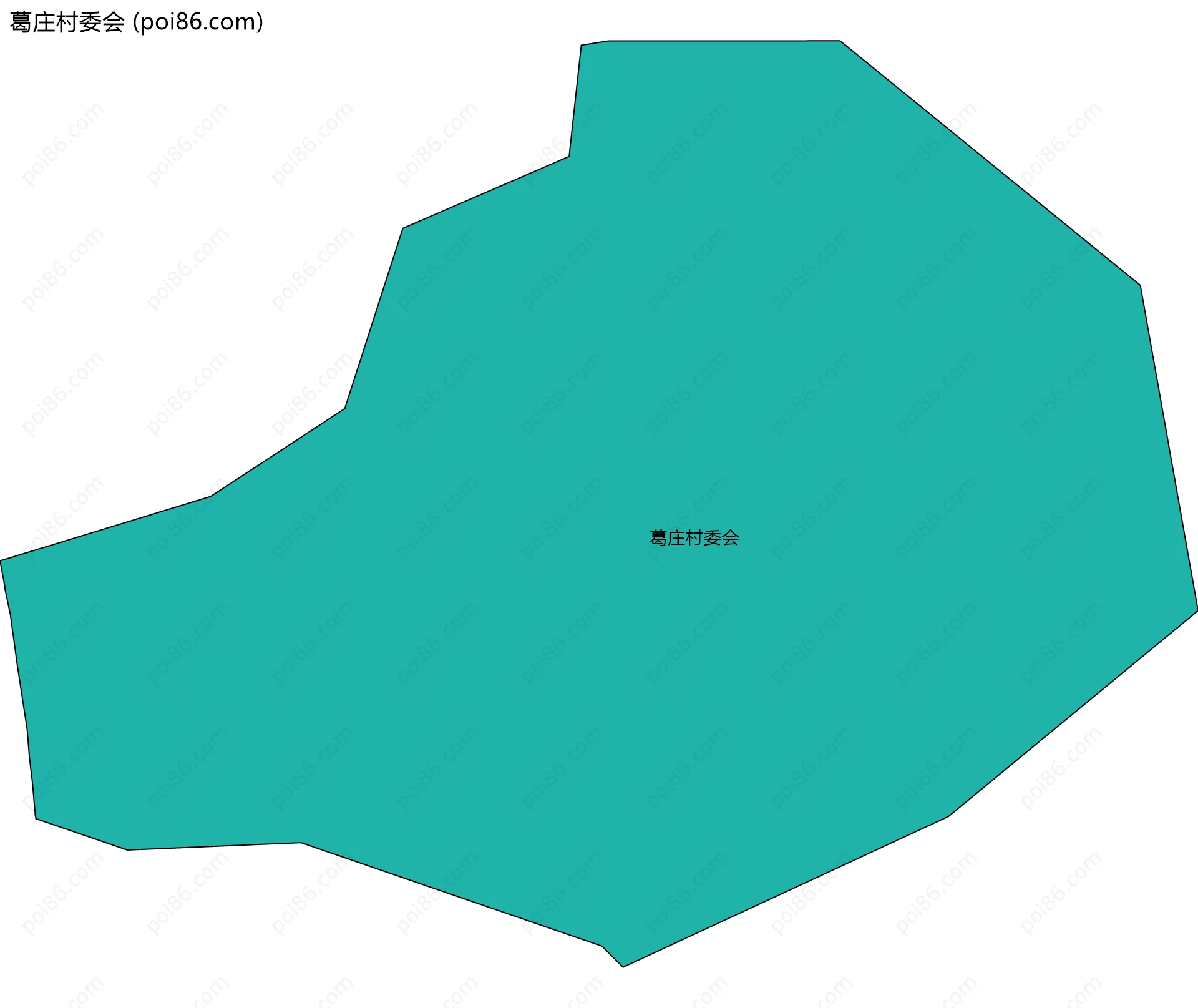 葛庄村委会边界地图