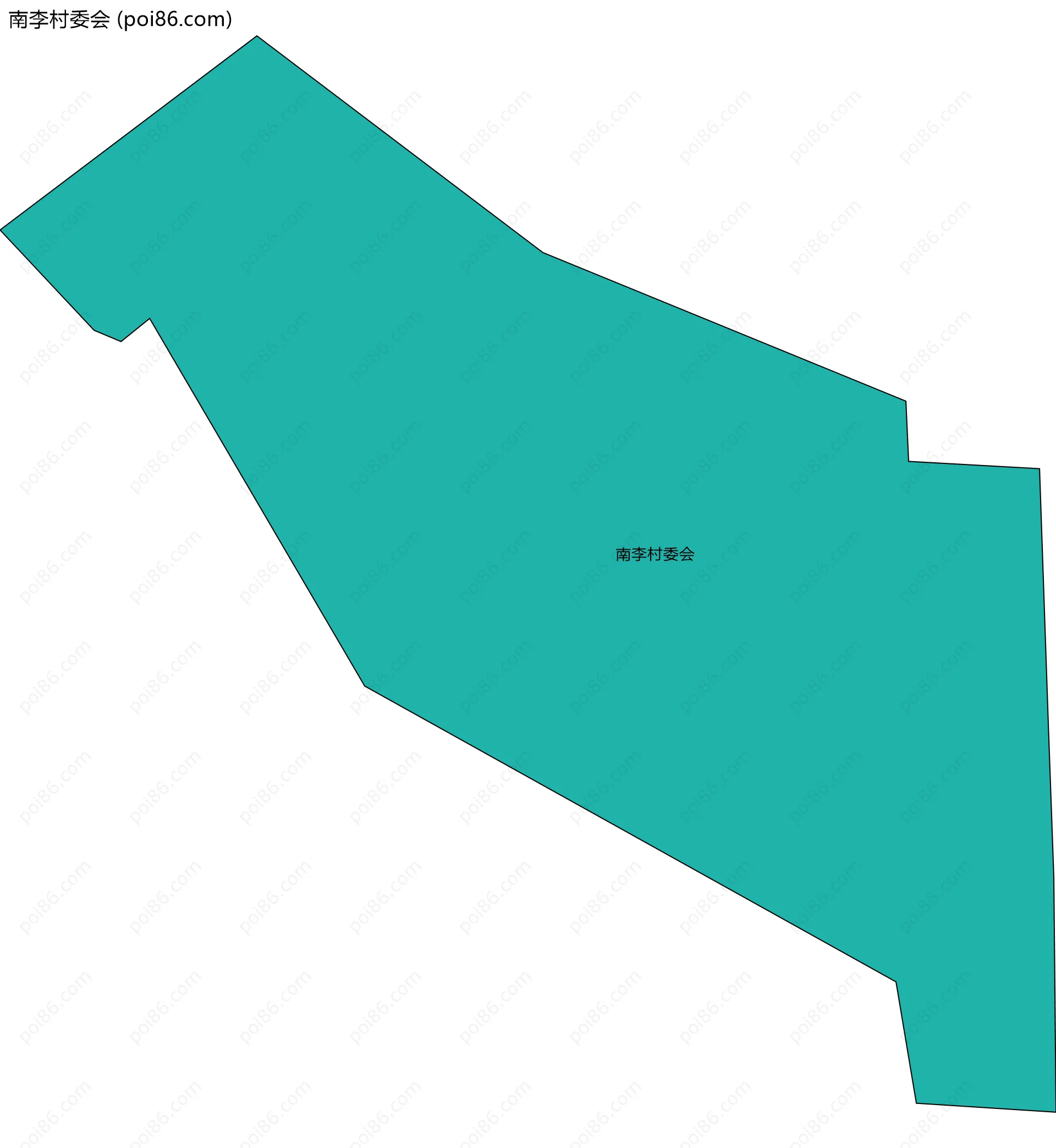 南李村委会边界地图