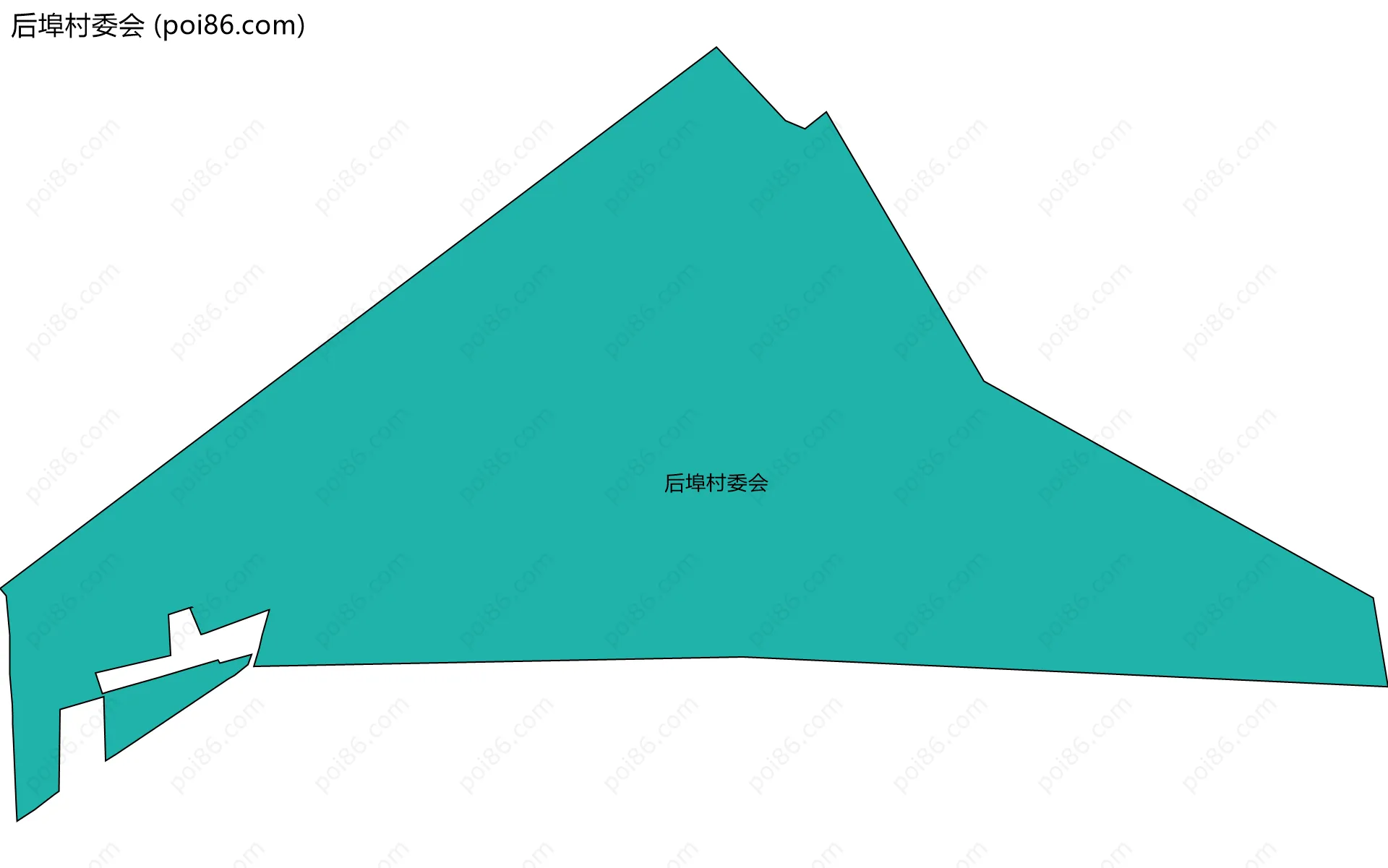 后埠村委会边界地图