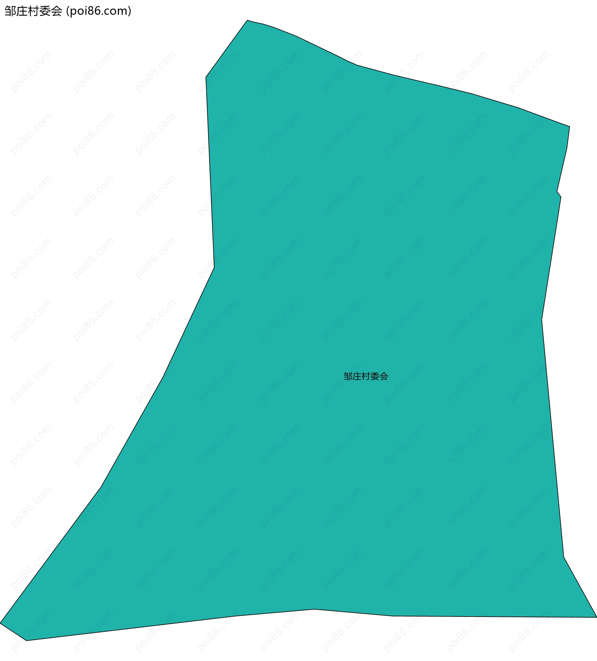 邹庄村委会边界地图