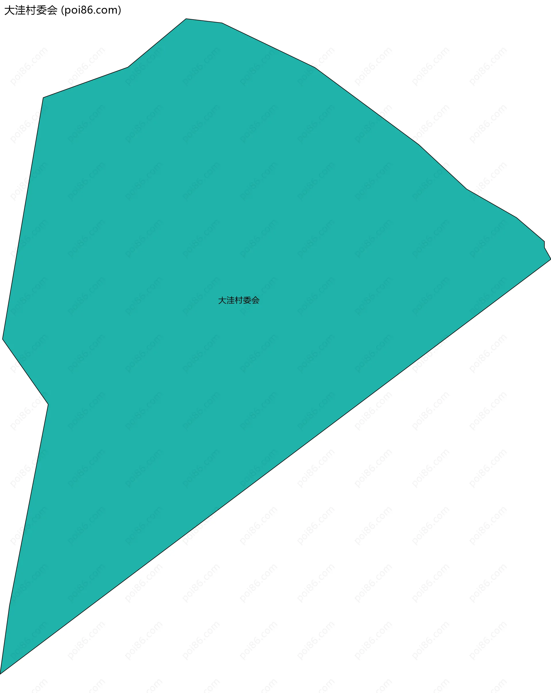 大洼村委会边界地图