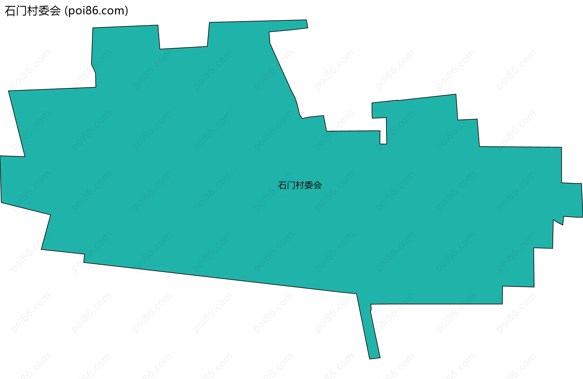 石门村委会边界地图
