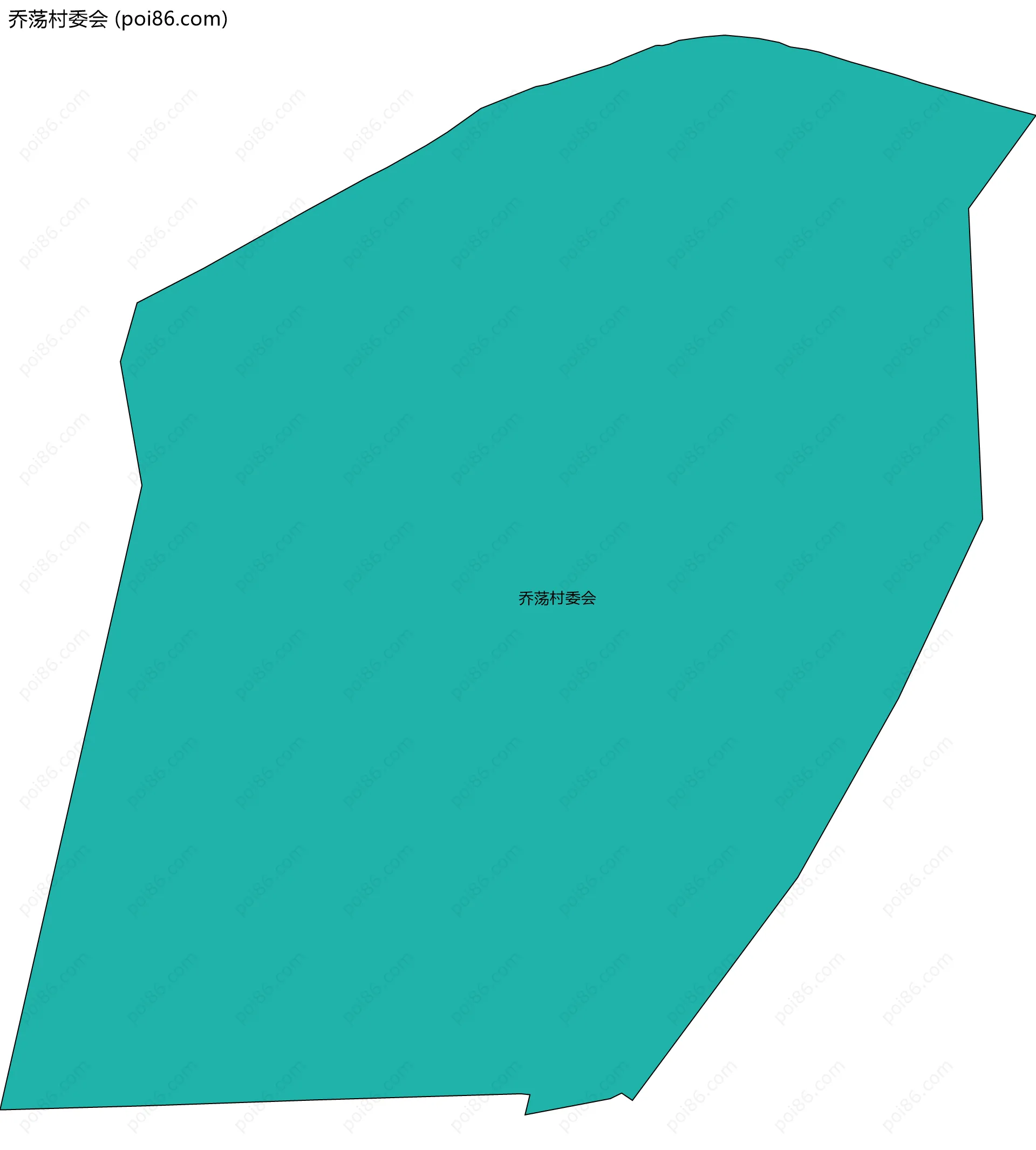 乔荡村委会边界地图