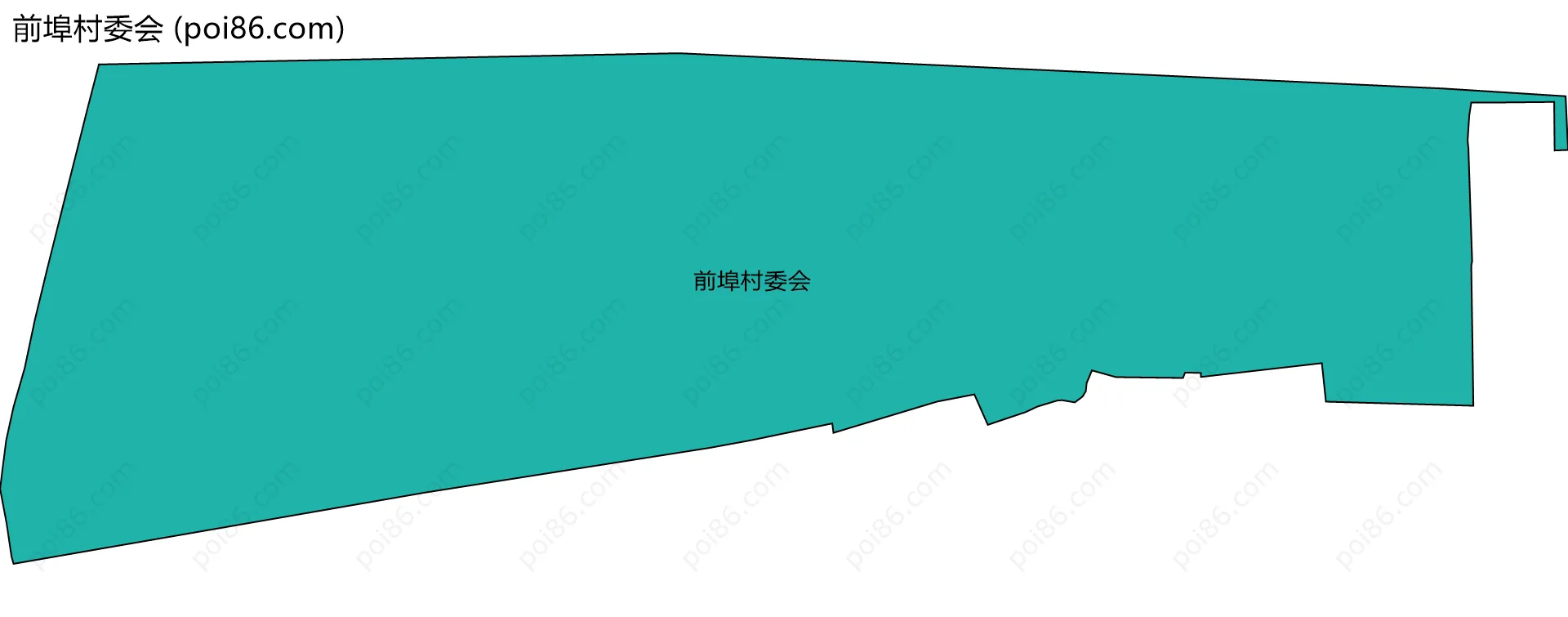 前埠村委会边界地图