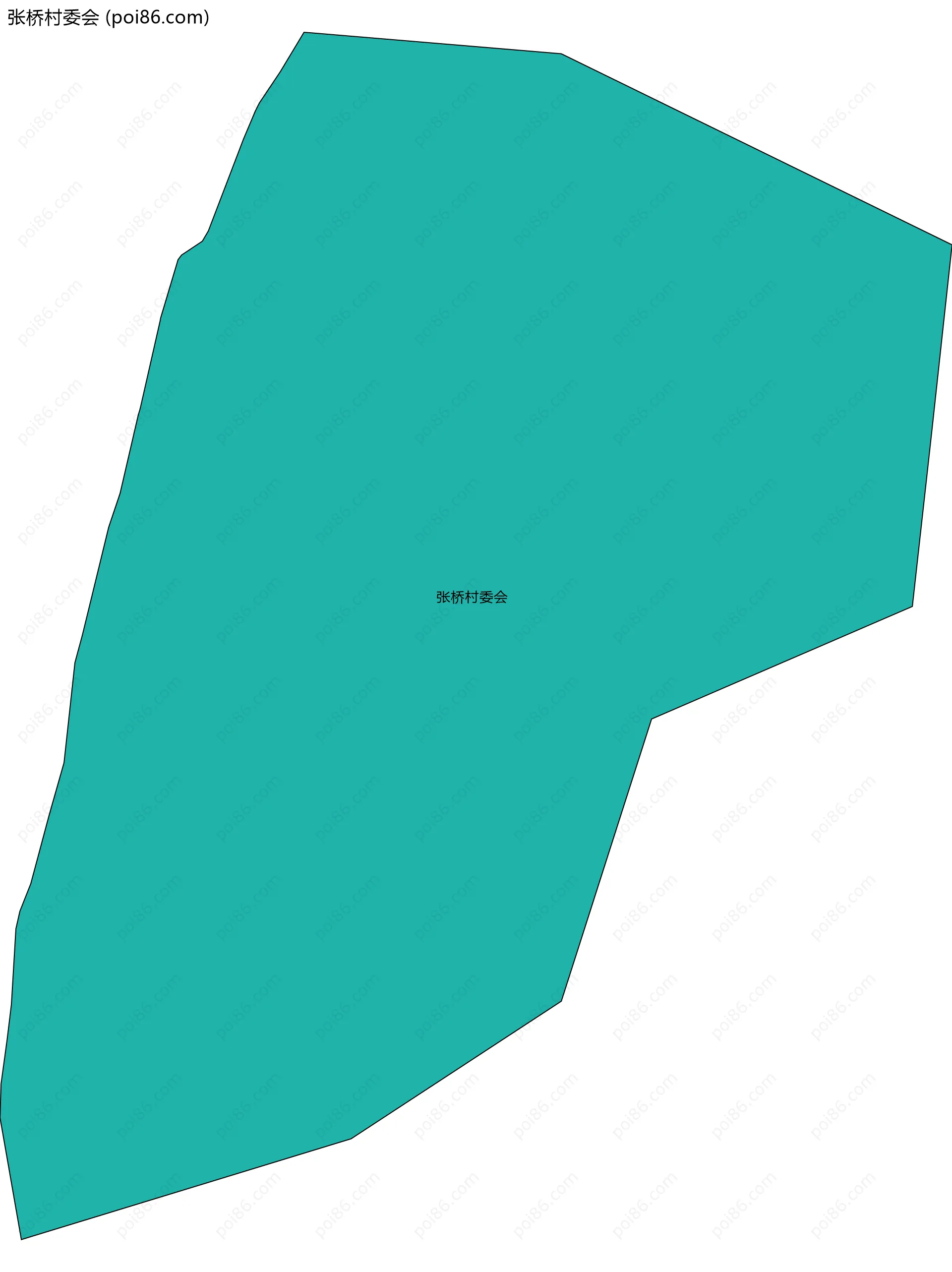 张桥村委会边界地图