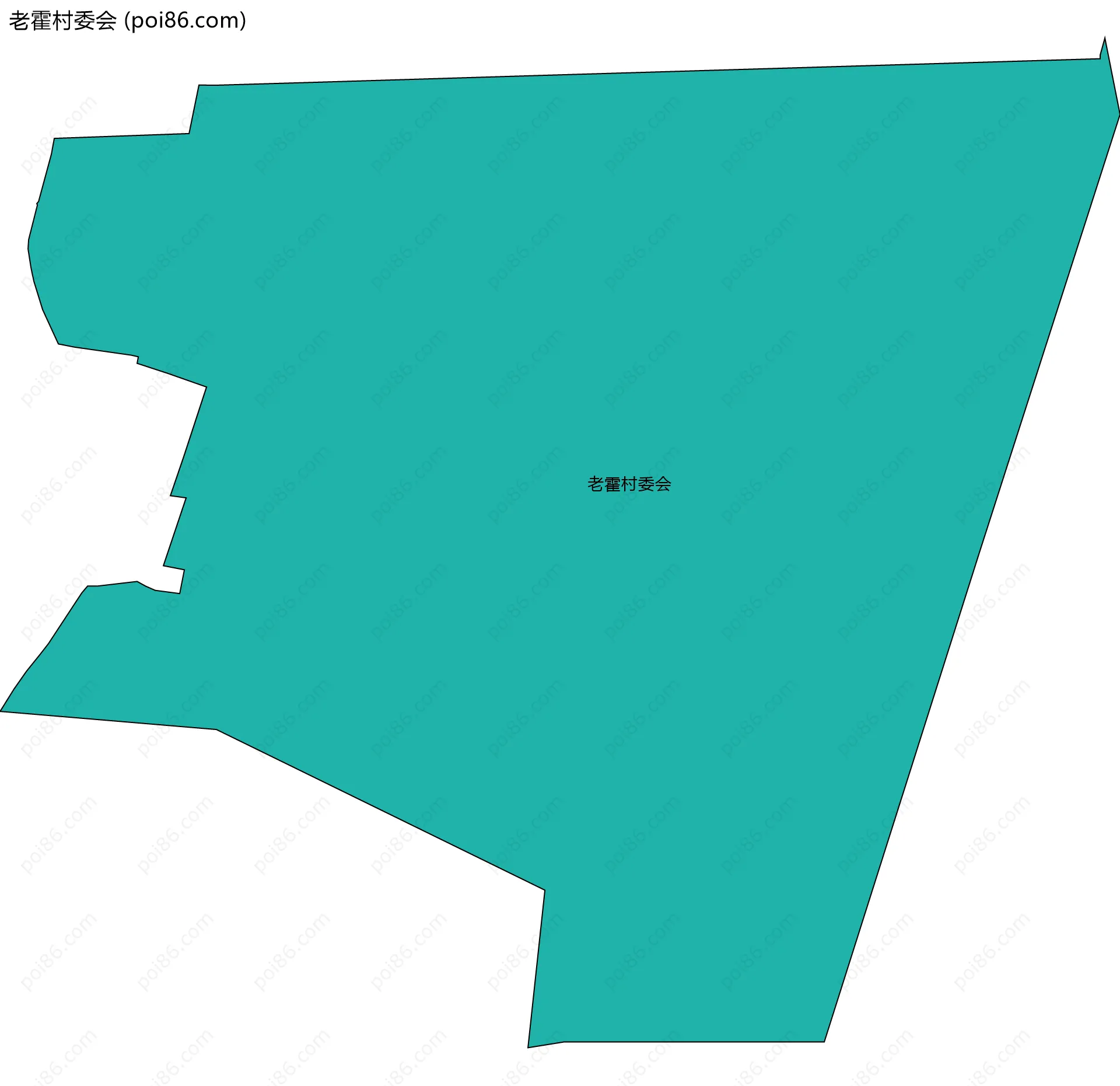 老霍村委会边界地图