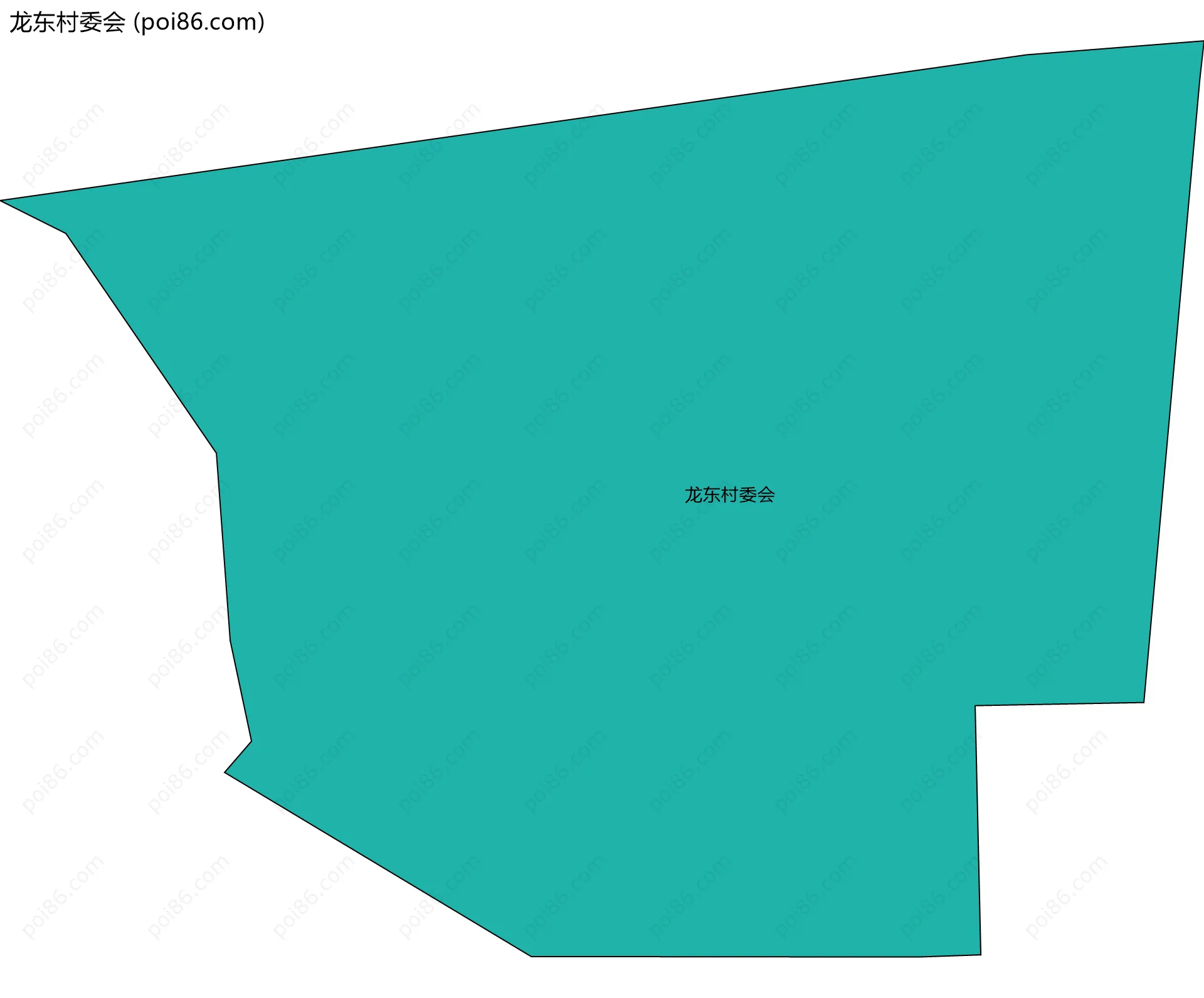 龙东村委会边界地图