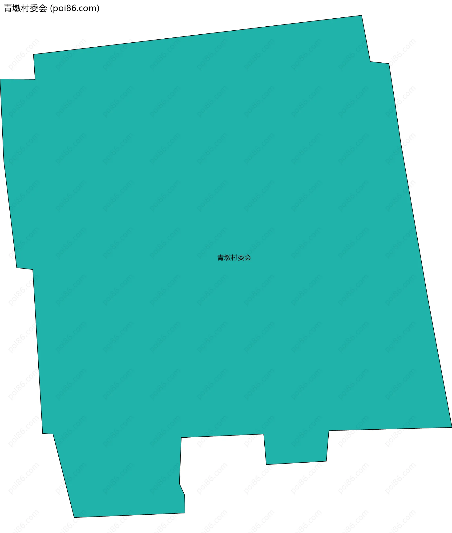 青墩村委会边界地图