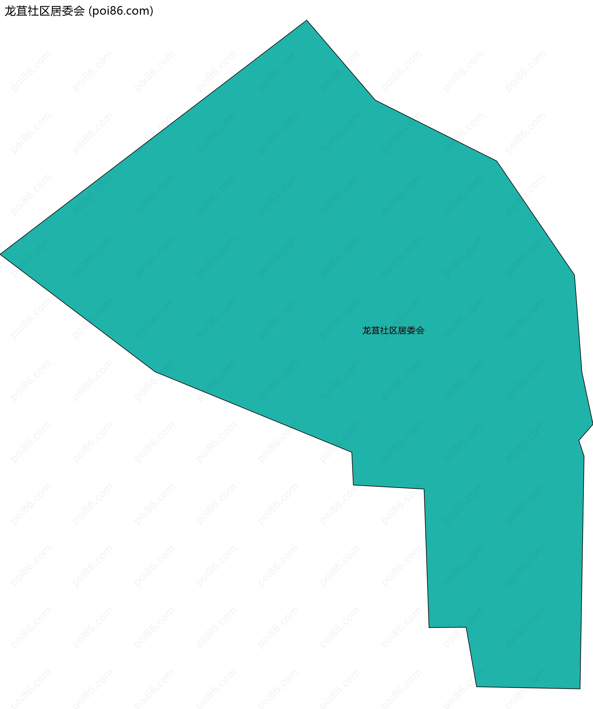 龙苴社区居委会边界地图