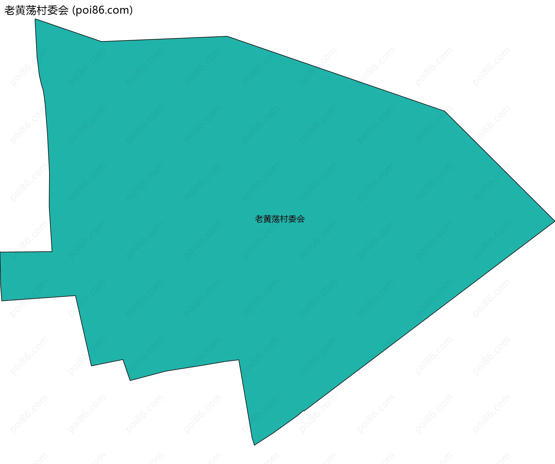 老黄荡村委会边界地图