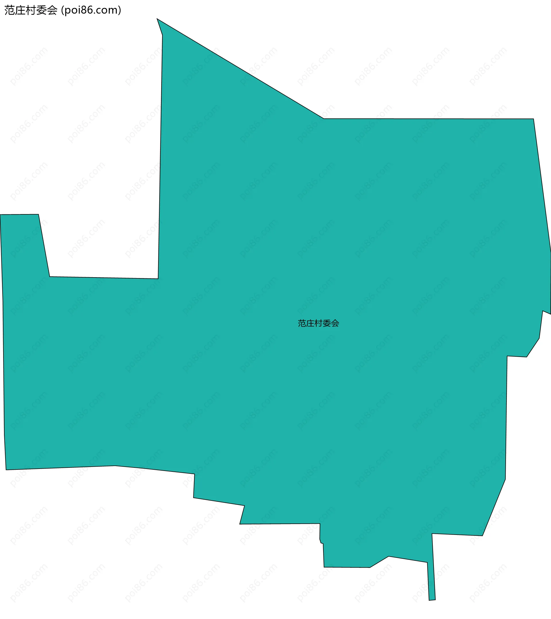 范庄村委会边界地图