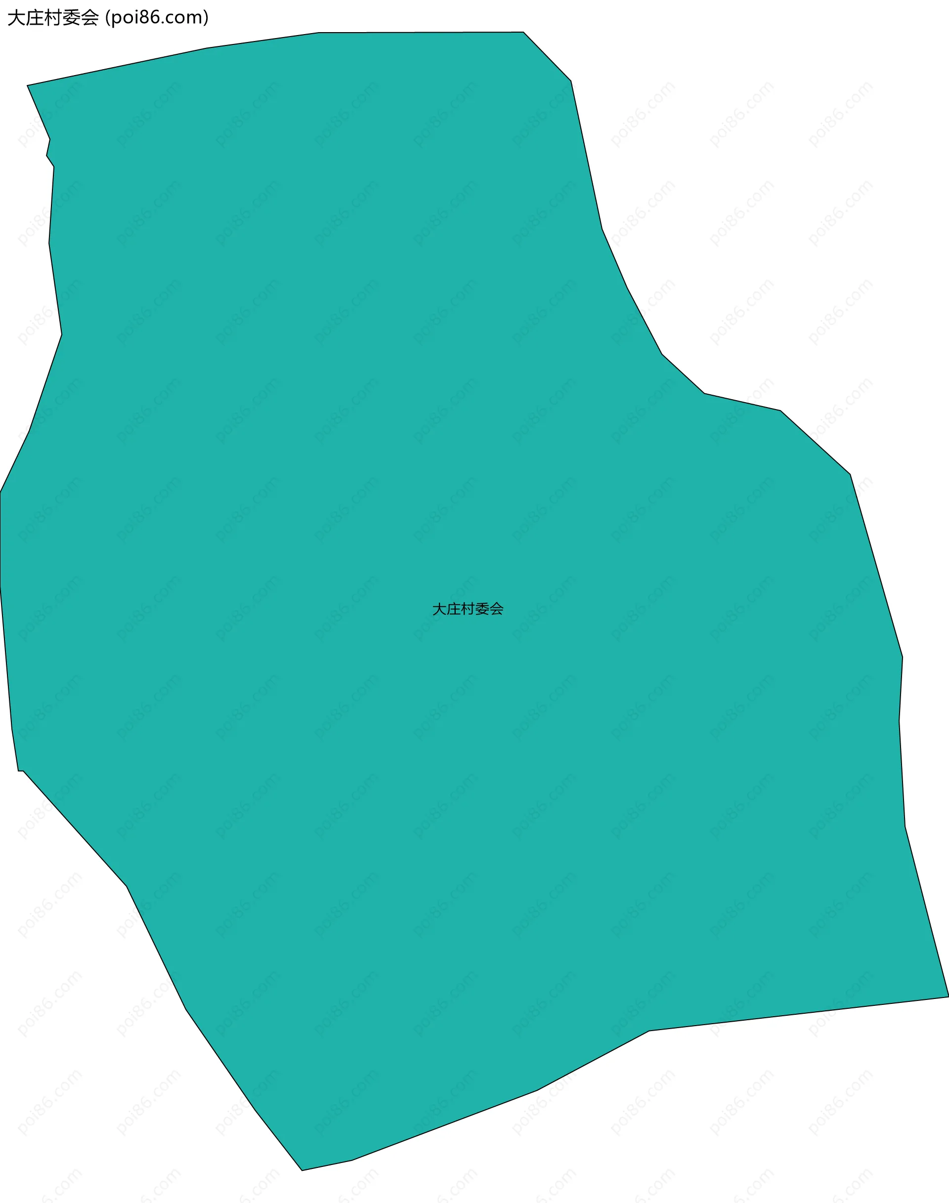 大庄村委会边界地图