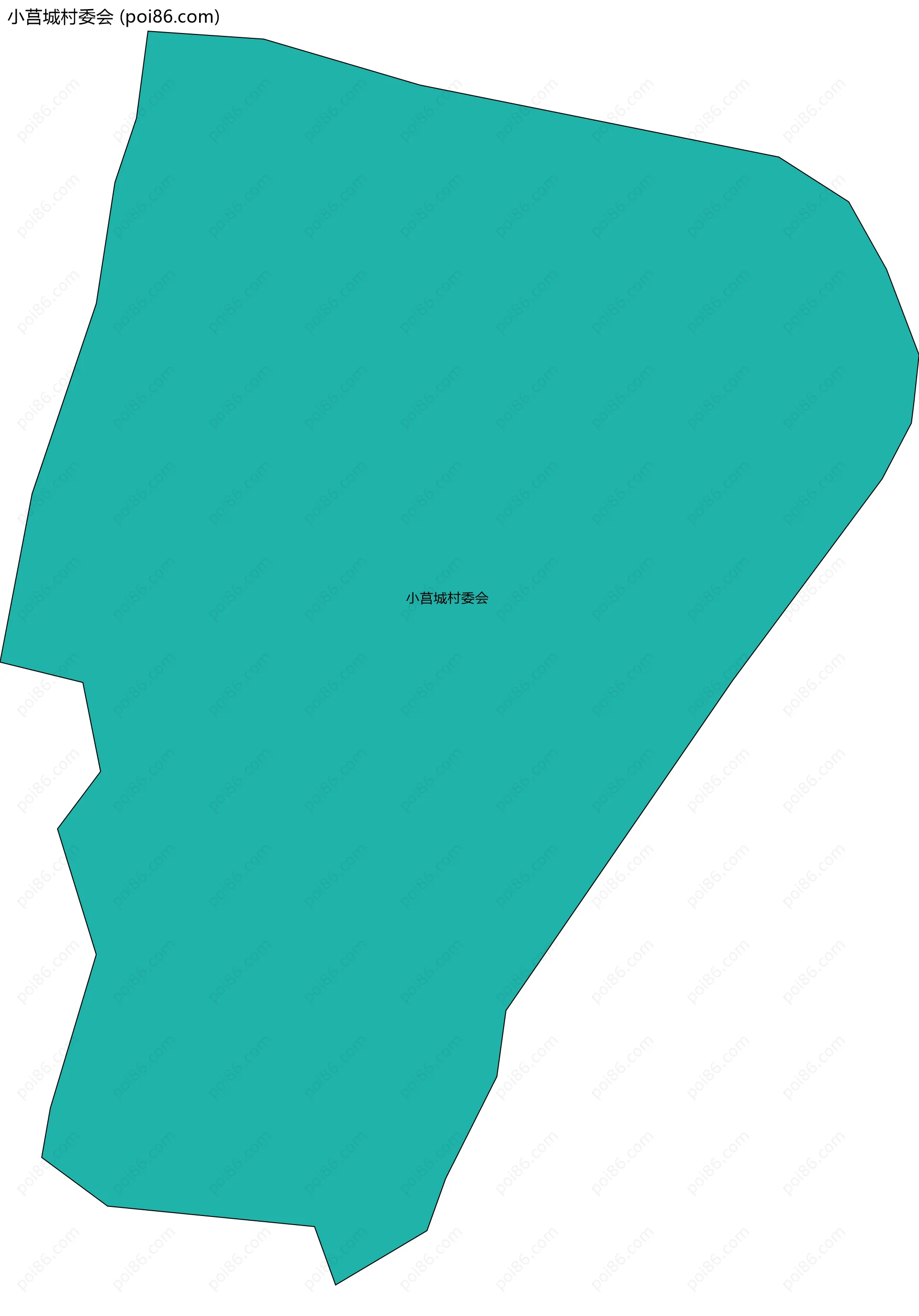 小莒城村委会边界地图