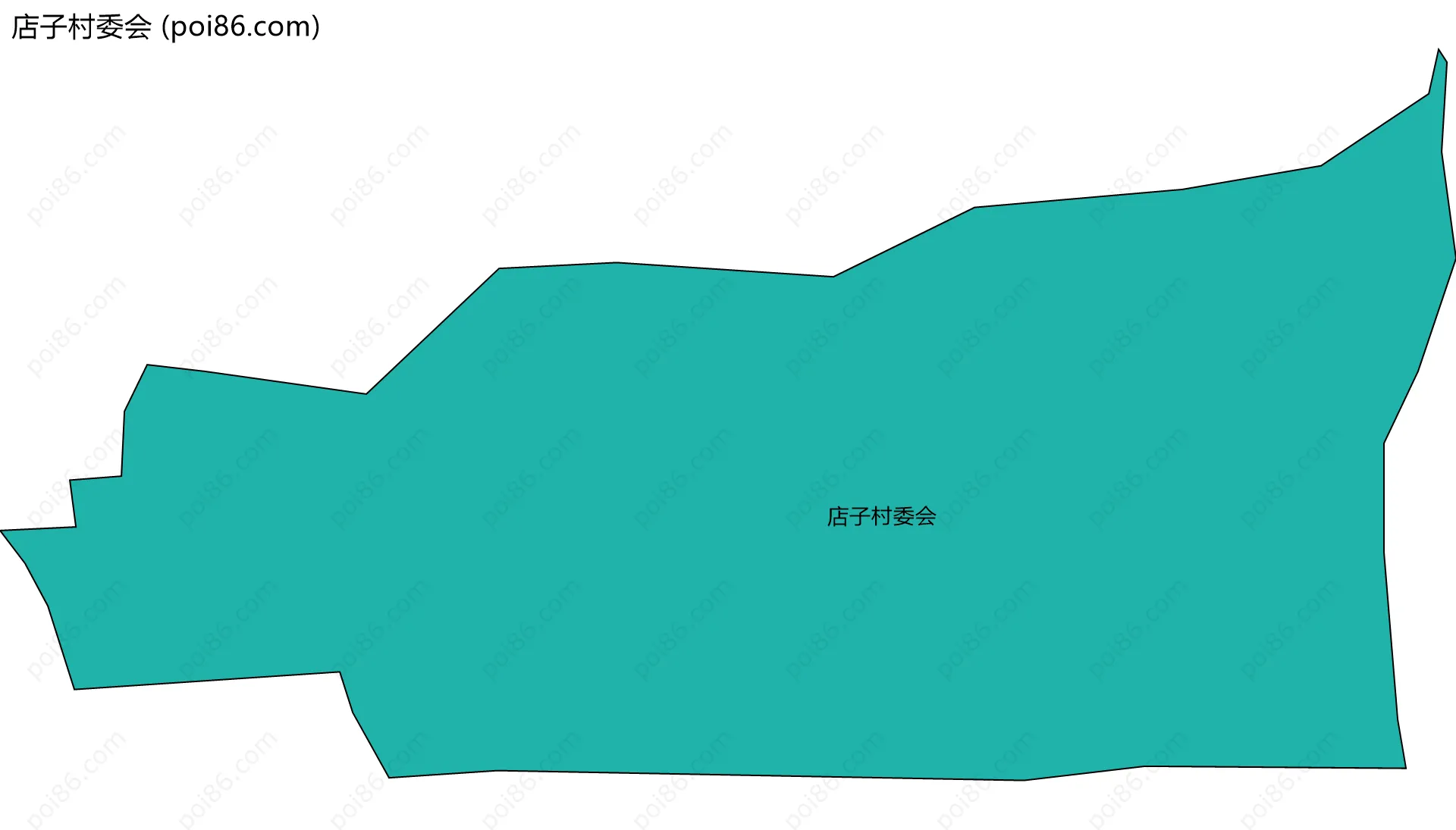 店子村委会边界地图