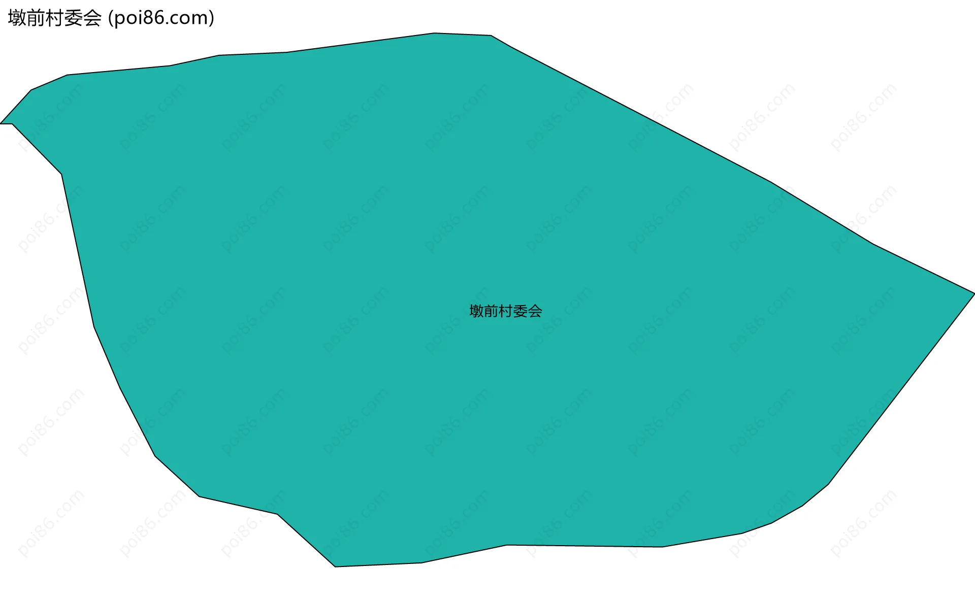 墩前村委会边界地图