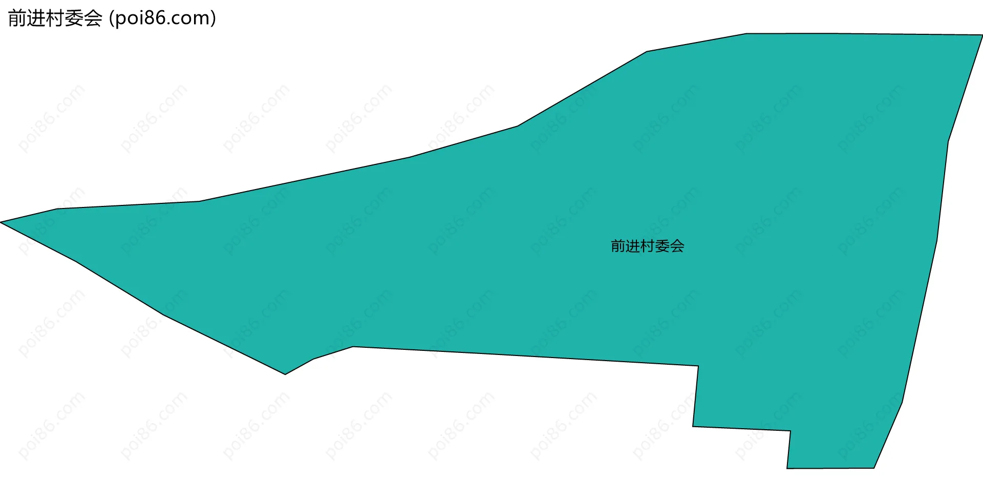 前进村委会边界地图