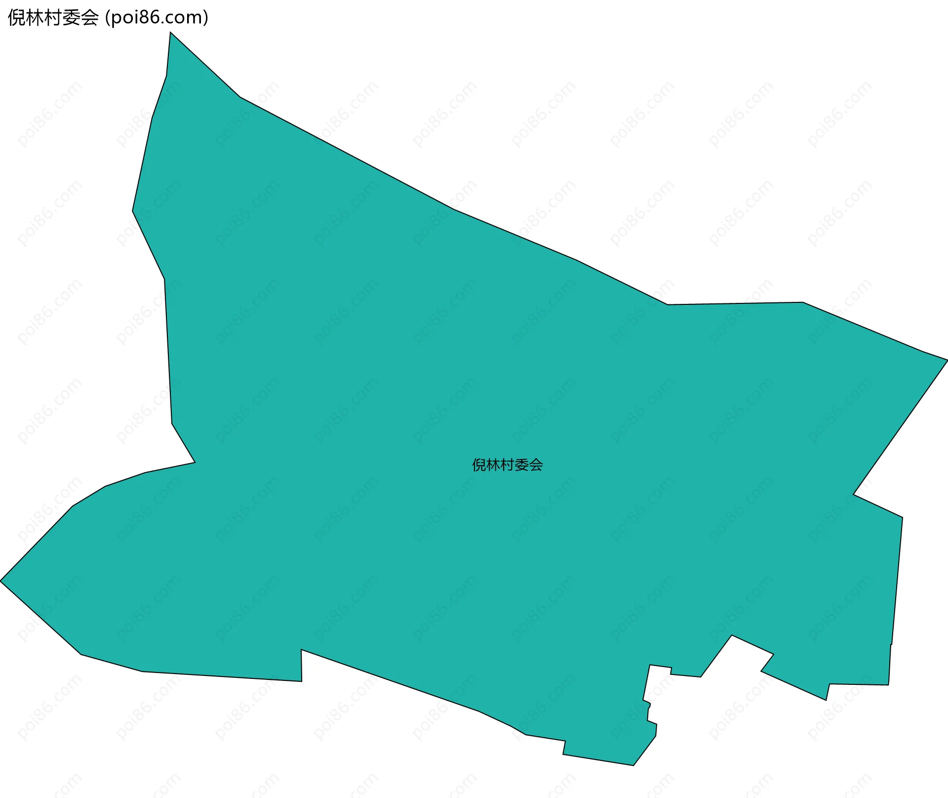 倪林村委会边界地图