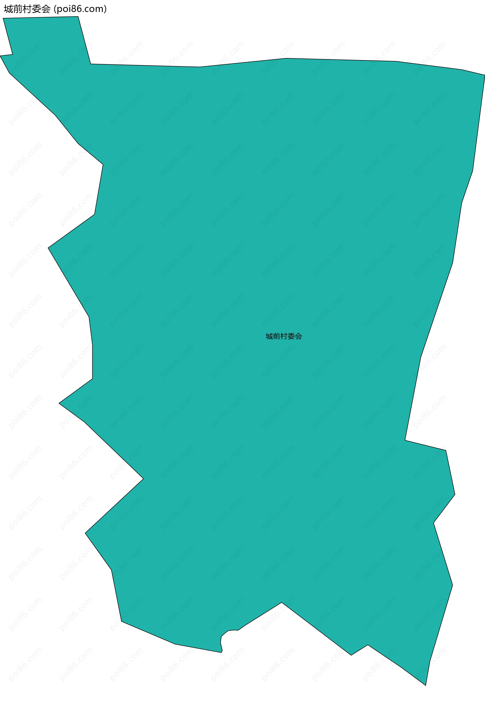 城前村委会边界地图