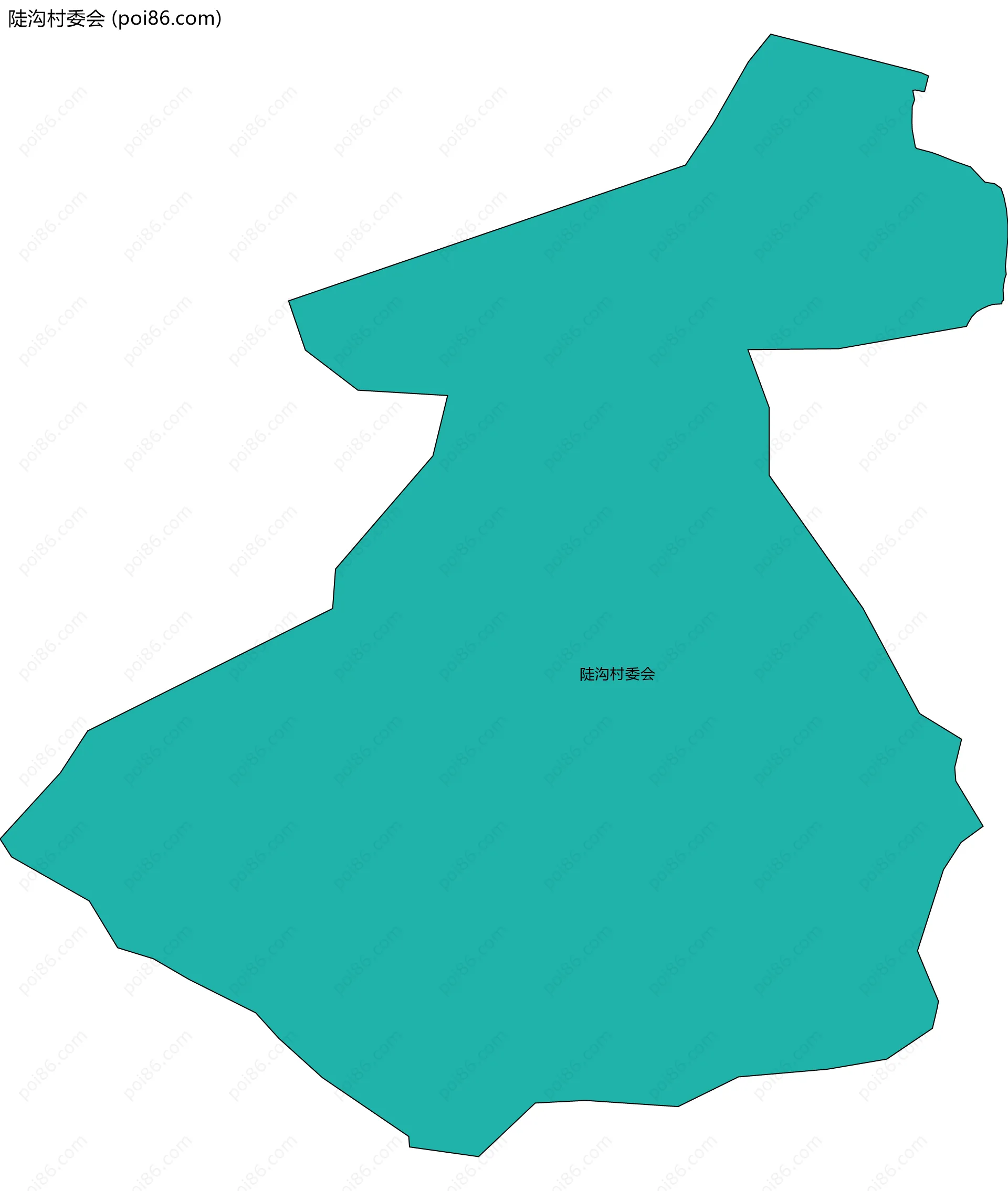 陡沟村委会边界地图