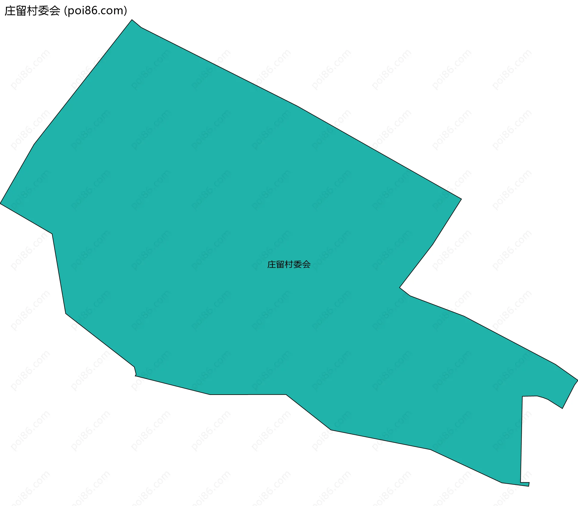 庄留村委会边界地图