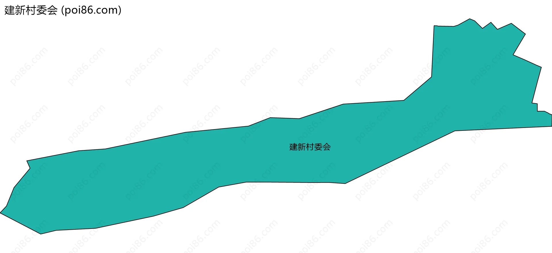 建新村委会边界地图