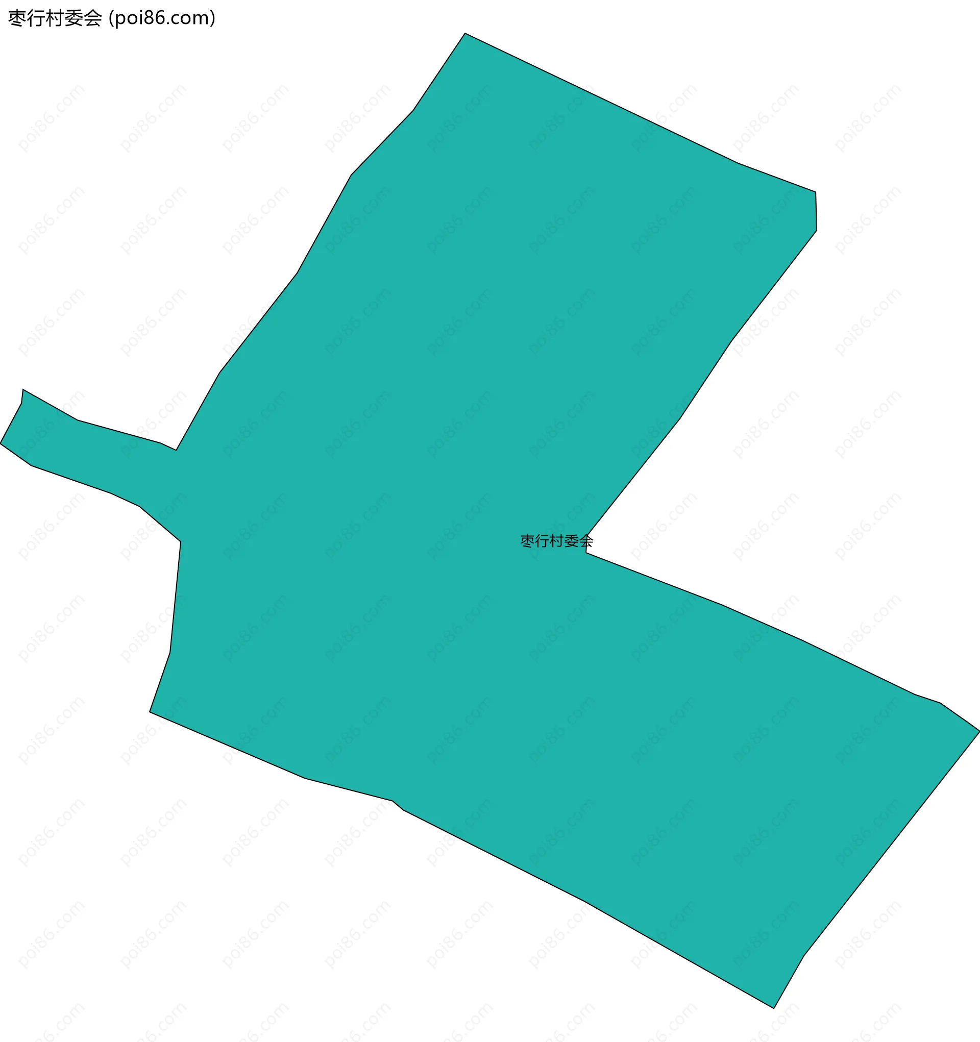 枣行村委会边界地图