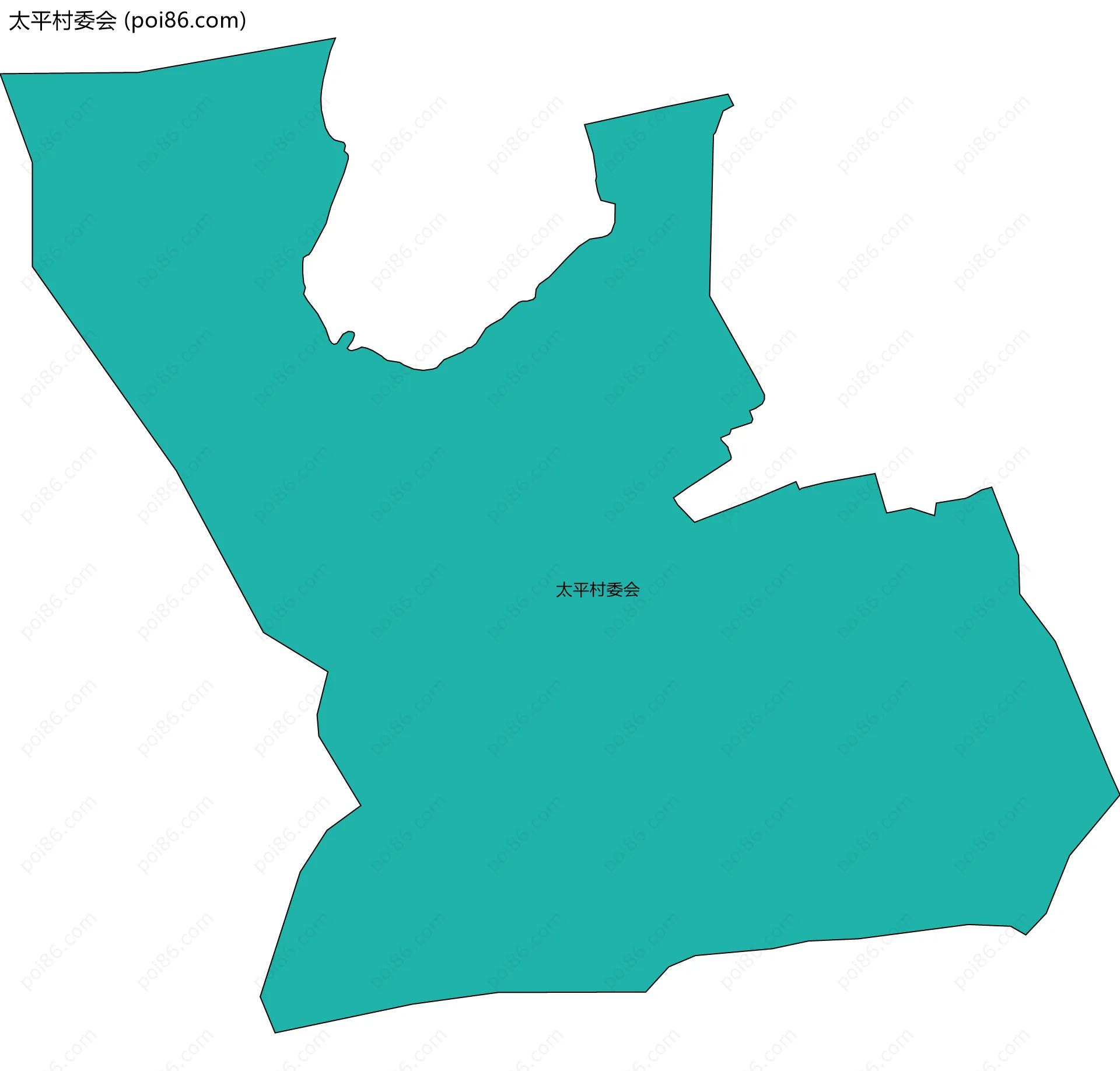 太平村委会边界地图