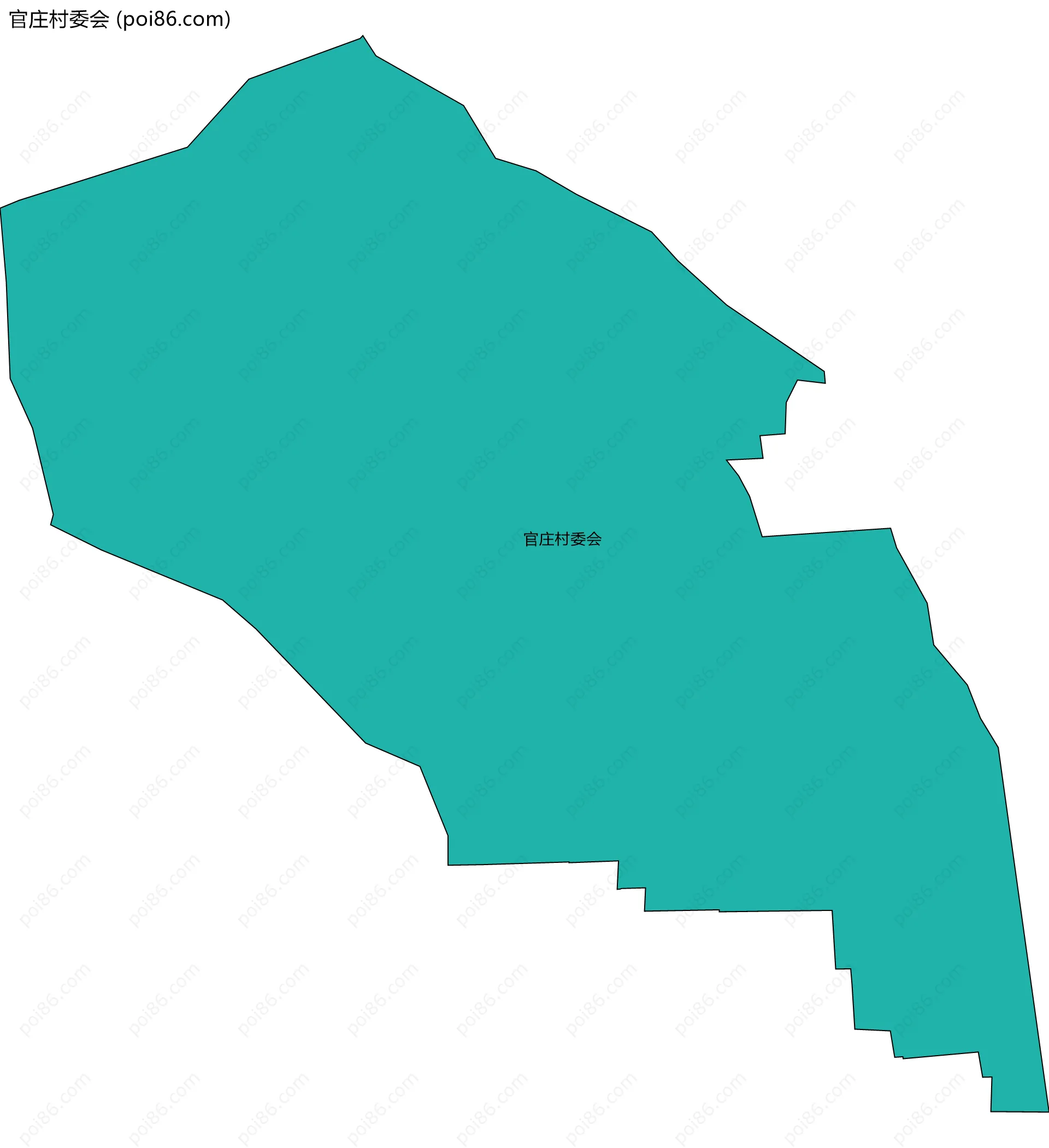 官庄村委会边界地图