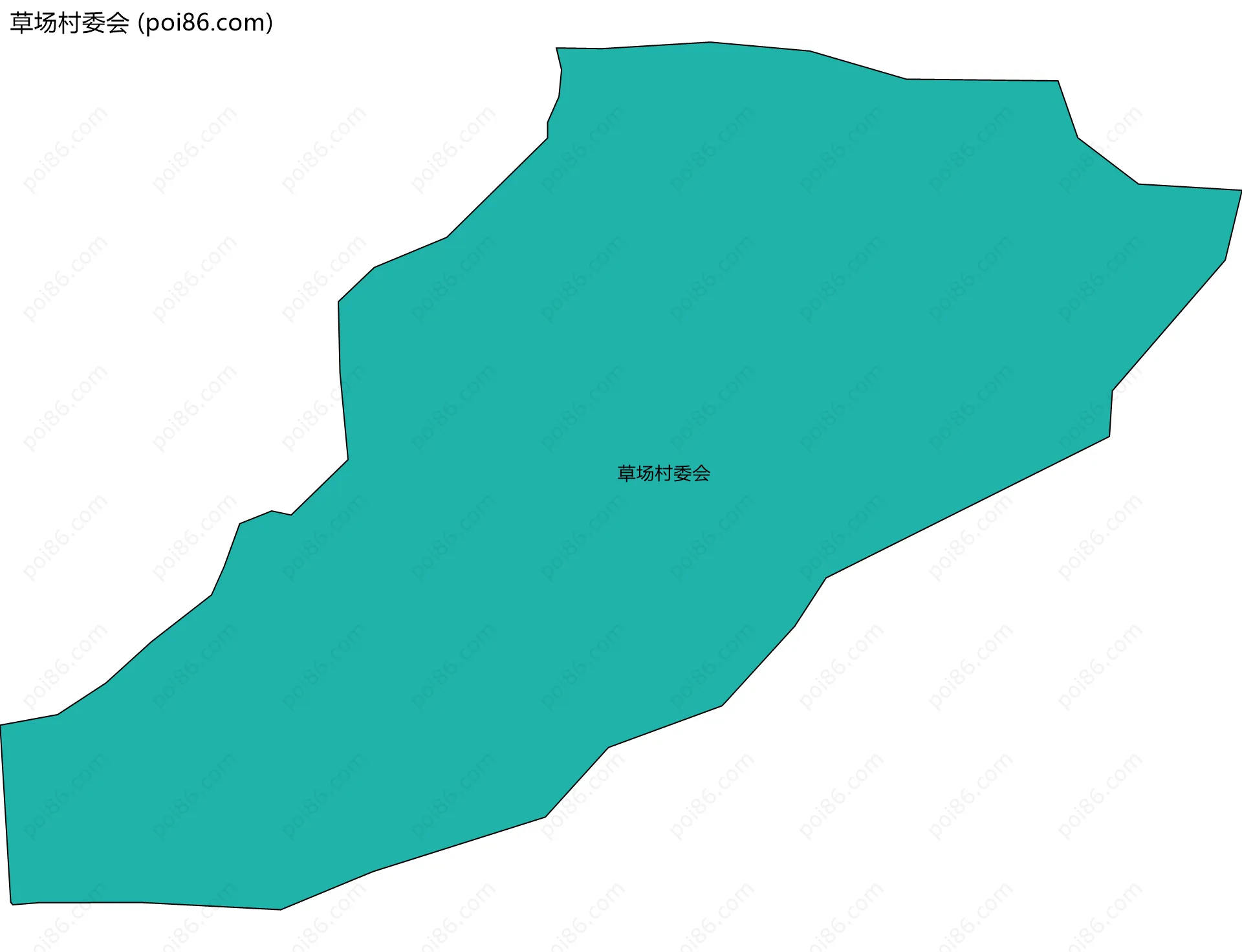 草场村委会边界地图