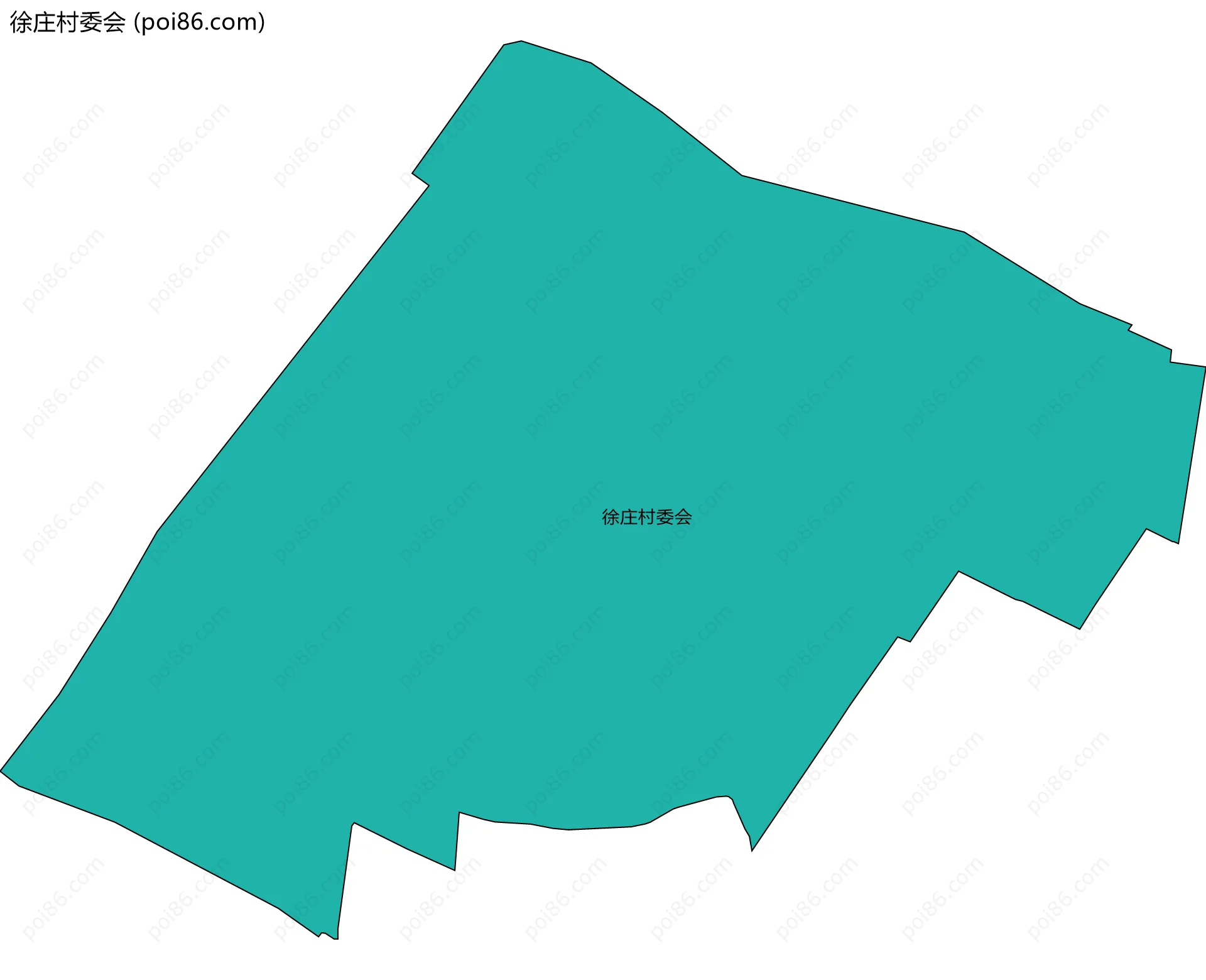 徐庄村委会边界地图