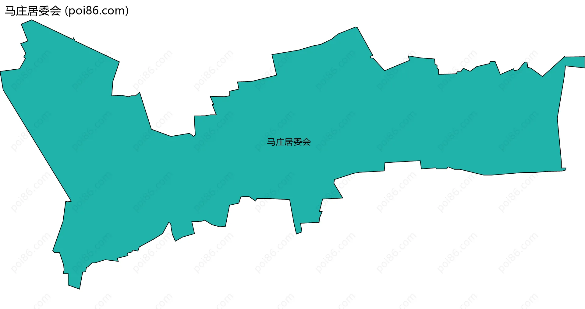 马庄居委会边界地图