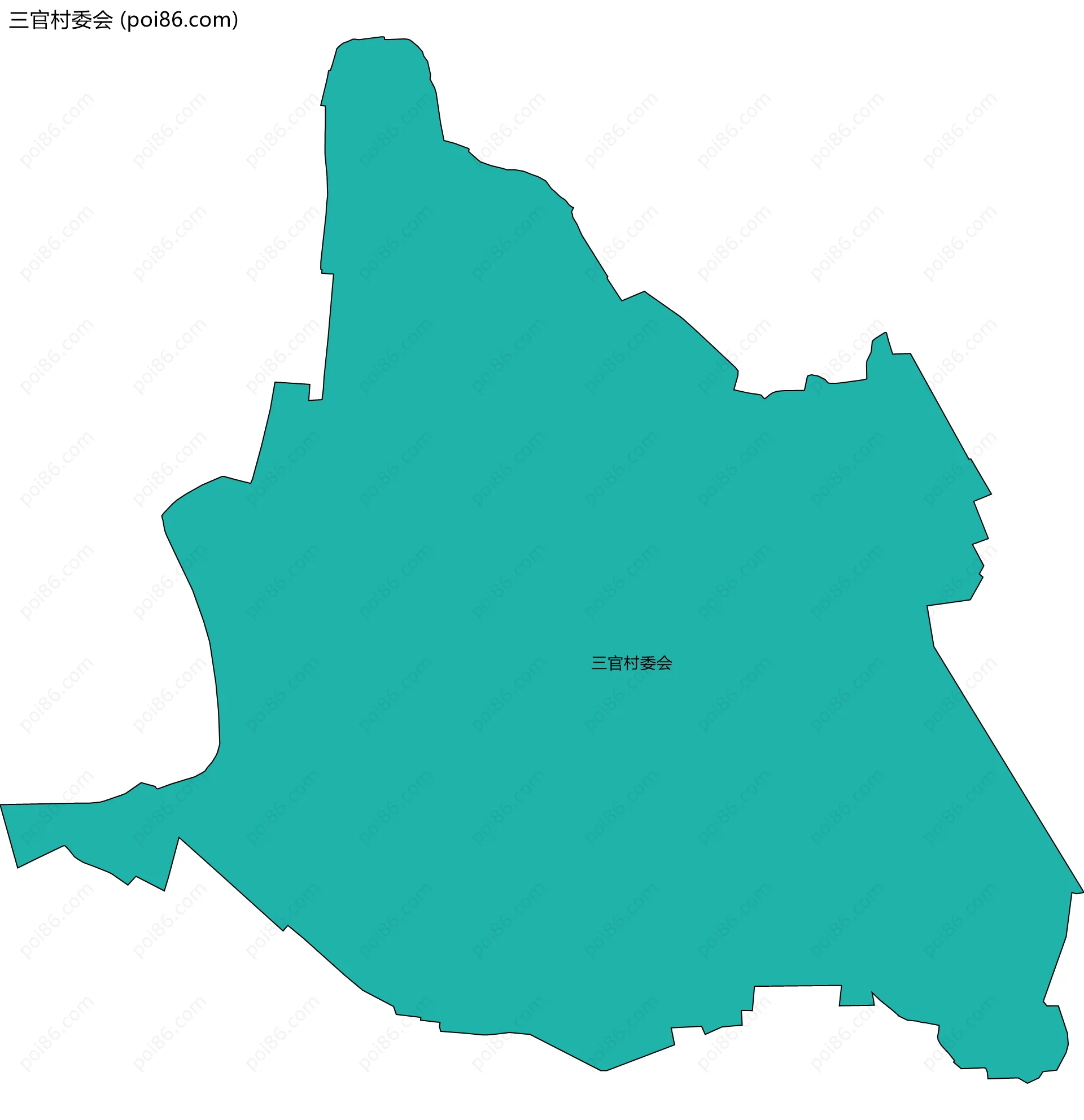三官村委会边界地图