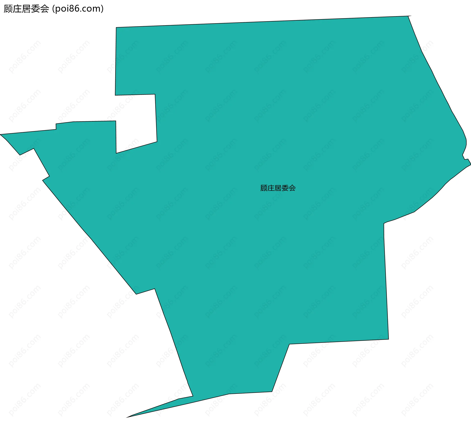 顾庄居委会边界地图